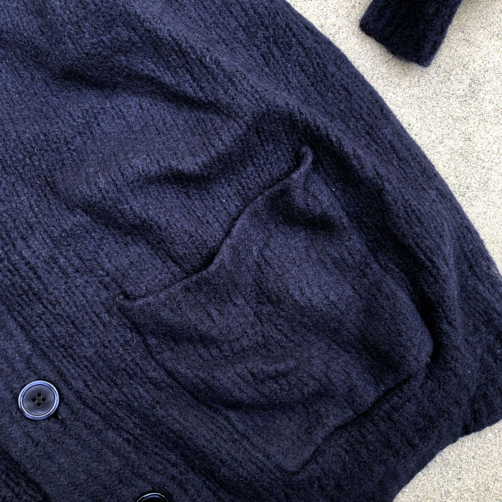 Spiritual Gangster VINTAGE SPIRITUAL GANGSTER Sacred Kiki Wool Cardigan Sweater SMALL Women's Blue Button Size S / US 4 / IT 40 - 3 Thumbnail