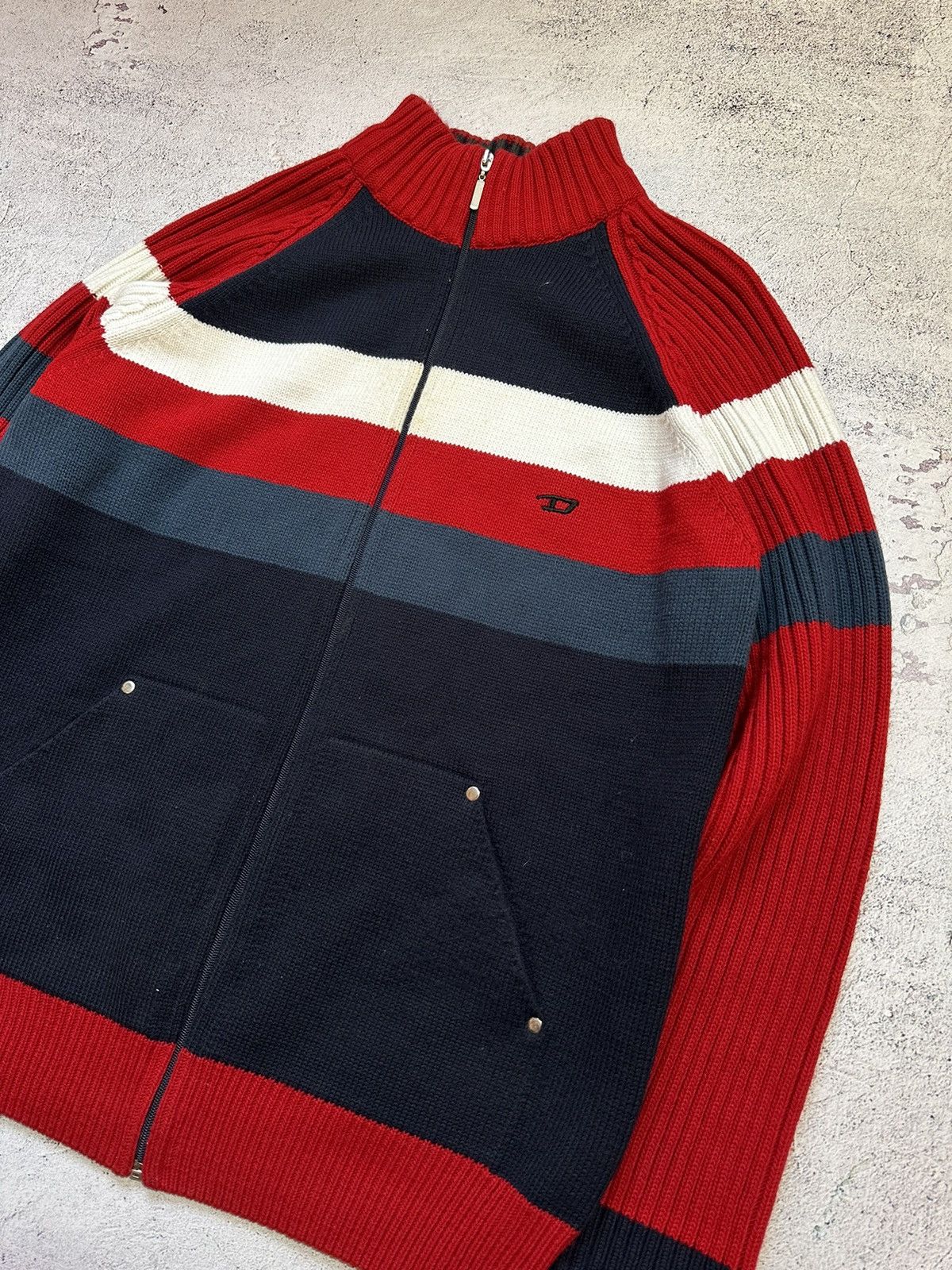 Diesel × Japanese Brand Vintage Diesel Zip Up Sweater Size US M / EU 48-50 / 2 - 4 Thumbnail
