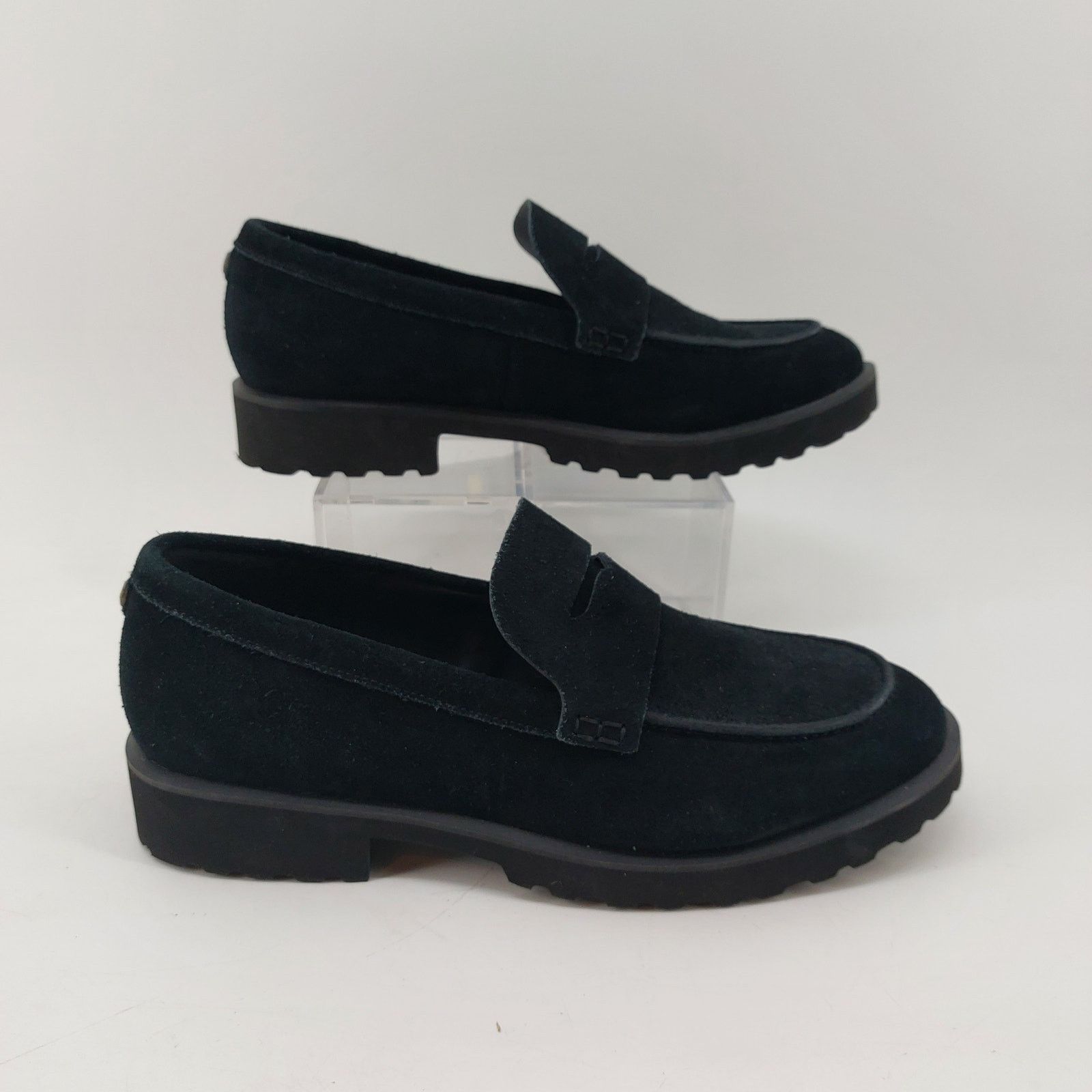 Cole Haan Cole Haan Women Size 7.5 Newburg Black Platform Penny Loafer Size US 7.5 / IT 37.5 - 5 Thumbnail