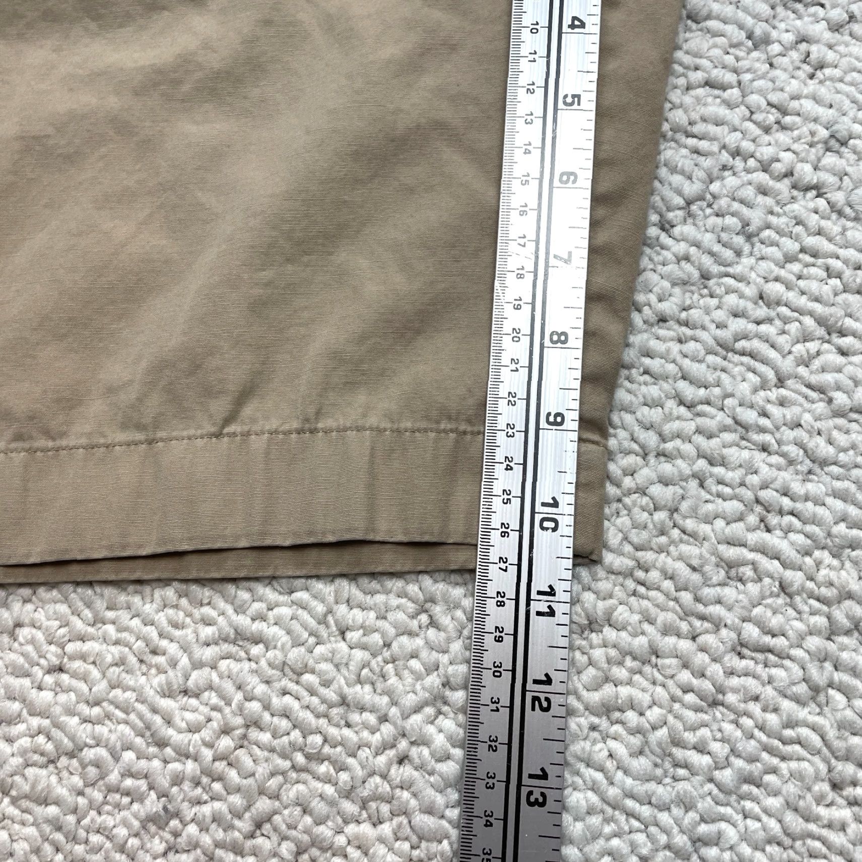 J.Crew J.Crew Shorts Mens 32 Cotton Beige Chino Flat Front 10" Inseam Pockets Solid Casual 10" Inseam Size US 32 / EU 48 - 3 Thumbnail
