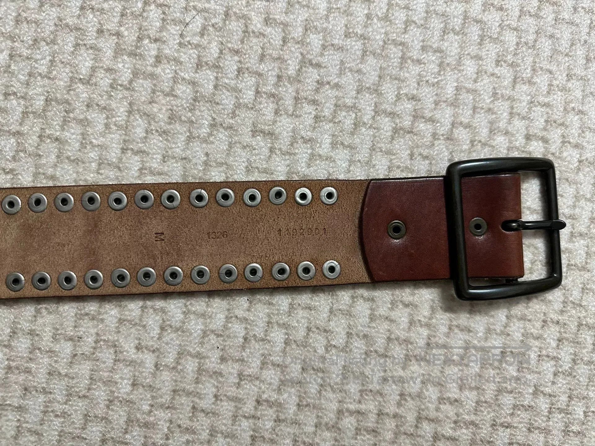 Polo Ralph Lauren Ralph Lauren Carved Rivet Leather Belt. Size ONE SIZE - 7 Thumbnail