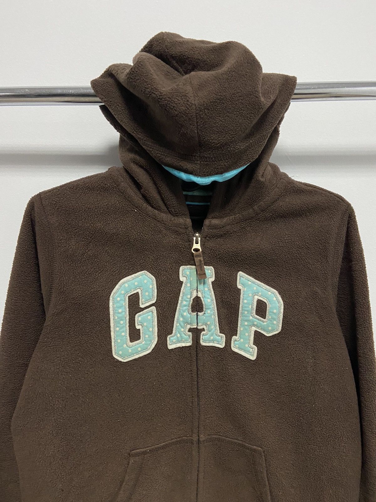 Gap × Vintage Gap Hoodie Vintage Big zip Logo Spell Out Size M / US 6-8 / IT 42-44 - 2 Thumbnail