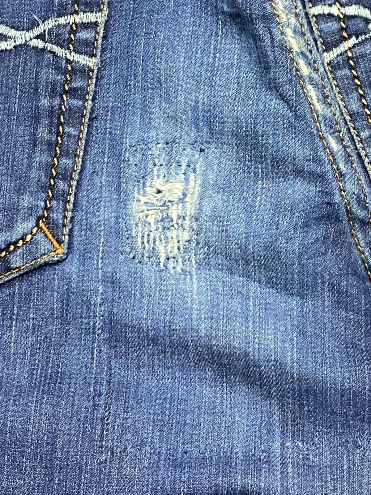 Japanese Brand Vintage Japan Brand Santa fe The Devil Repair Jeans Size US 32 / EU 48 - 13 Thumbnail