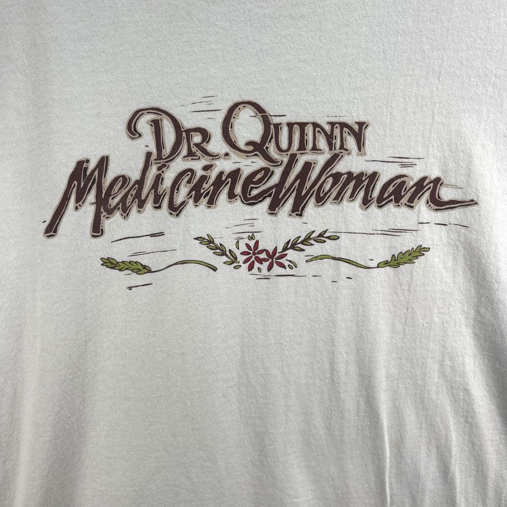 TEE JAYS VINTAGE Dr Quinn Medicine Woman Shirt Mens XL White TV Show Graphic Tee 90s Mens Size US XL / EU 56 / 4 - 3 Thumbnail