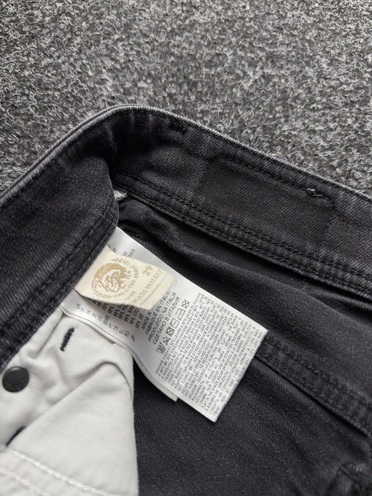 Diesel 00s Diesel Sleenker Black Jeans Slim Skinny Stretch Denim Size US 29 - 12 Thumbnail