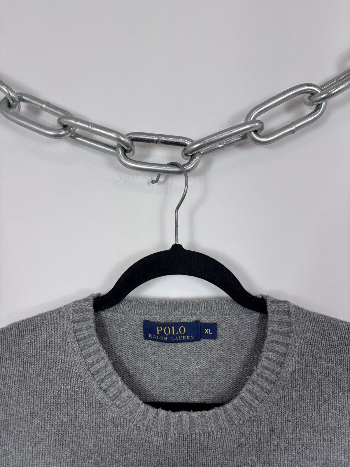 Polo Ralph Lauren Polo Ralph Lauren Men’s Classic Grey Knit Sweater Pullover Size US XL / EU 56 / 4 - 4 Thumbnail