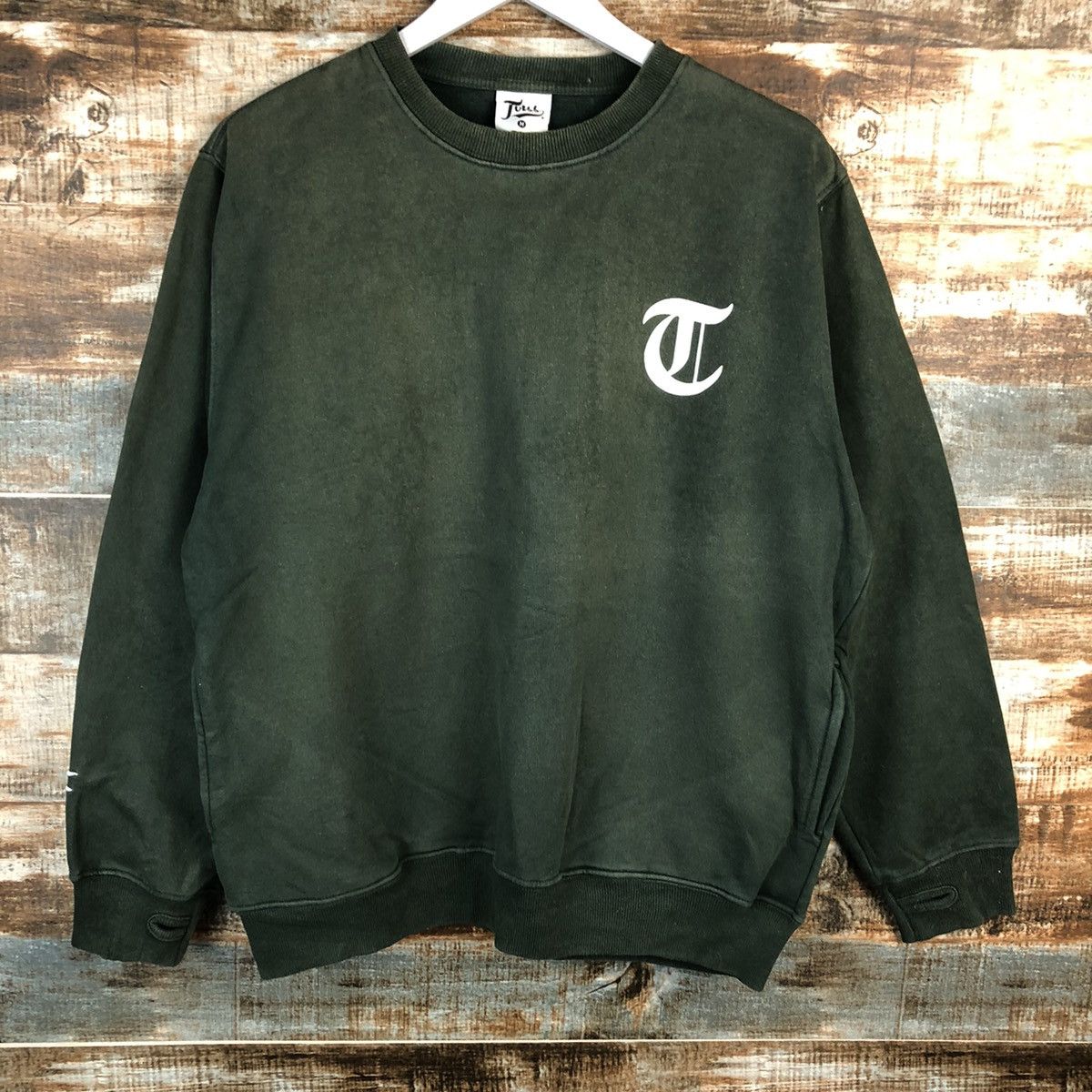 Japanese Brand Toiss Green Sweatshirt #A1521 Size US M / EU 48-50 / 2 - 4 Thumbnail