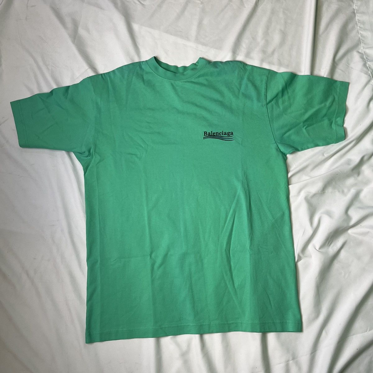 Balenciaga Balenciaga Political Campaign Logo Bright Green T-Shirt Size US XS / EU 42 / 0 - 1 Thumbnail