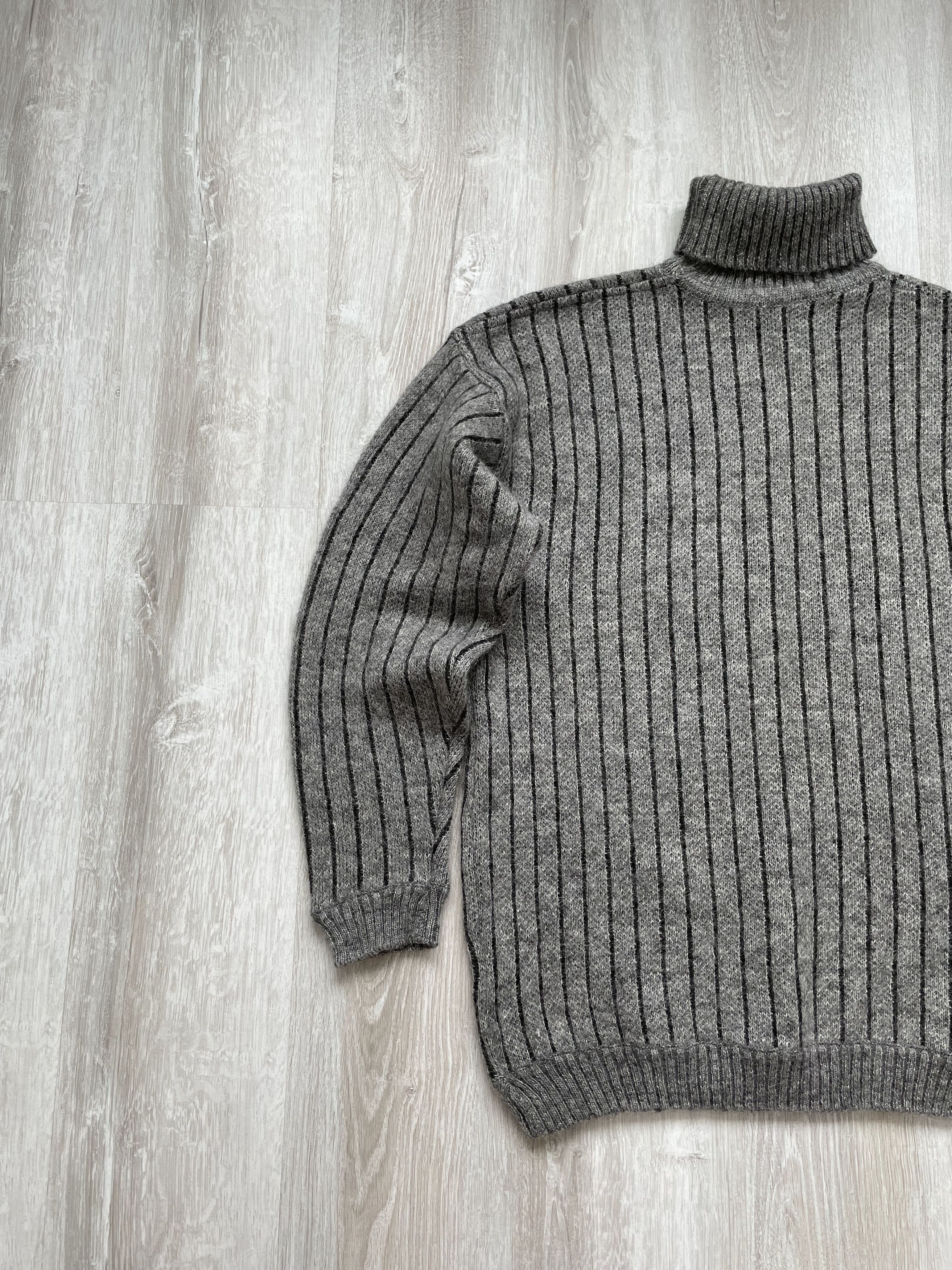 Other Vintage Oversized Knit Wool Sweater Higt Neck Size US M / EU 48-50 / 2 - 2 Thumbnail