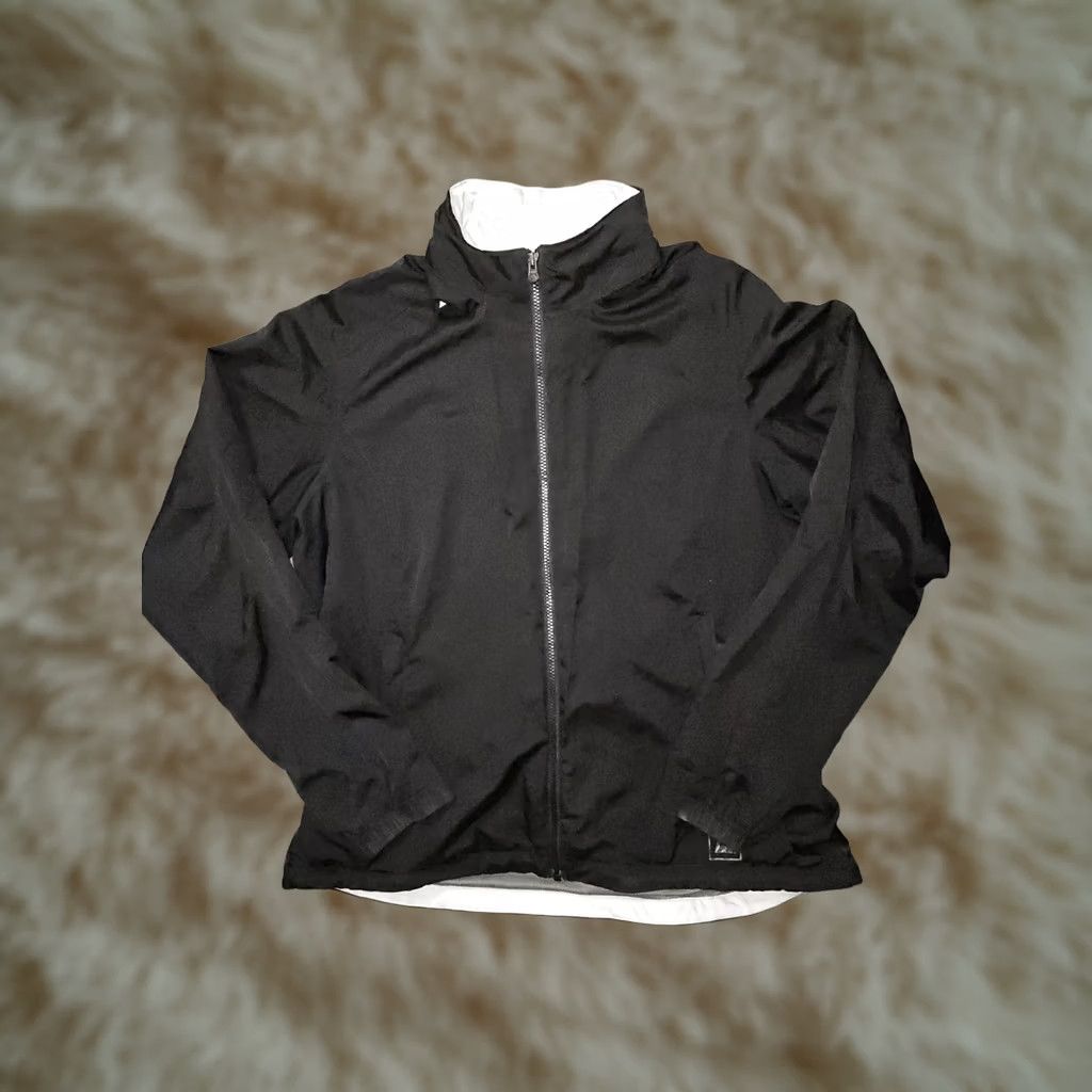 Vintage REI Full Zip Rain Jacket Women's XL Black Hooded Zip Pockets Hiking Size XL / US 12-14 / IT 48-50 - 1 Thumbnail