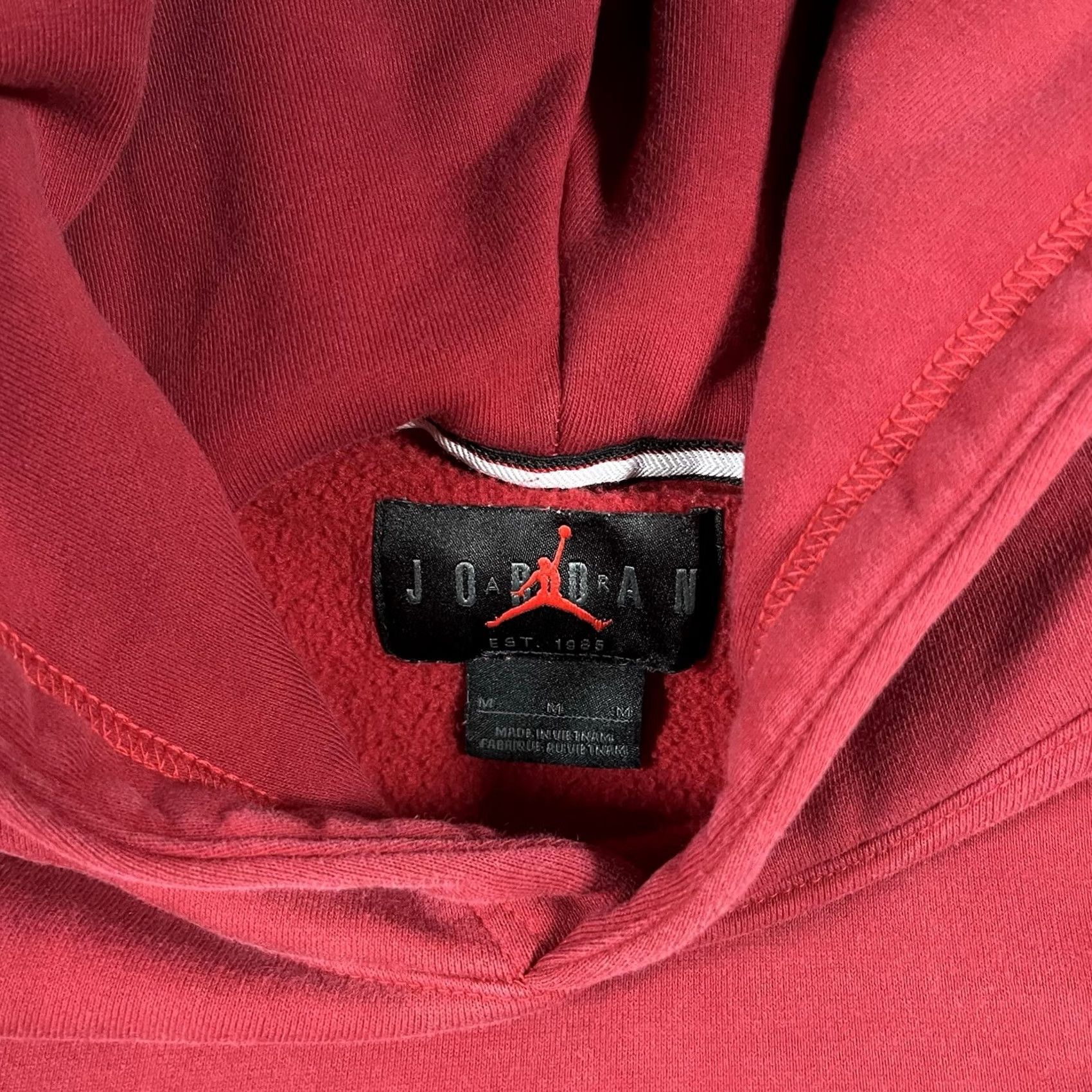 Jordan Brand Air Jordan Hoodie Men M Red Pullover Jumpman Basketball Classic Sweatshirt Size US M / EU 48-50 / 2 - 2 Thumbnail