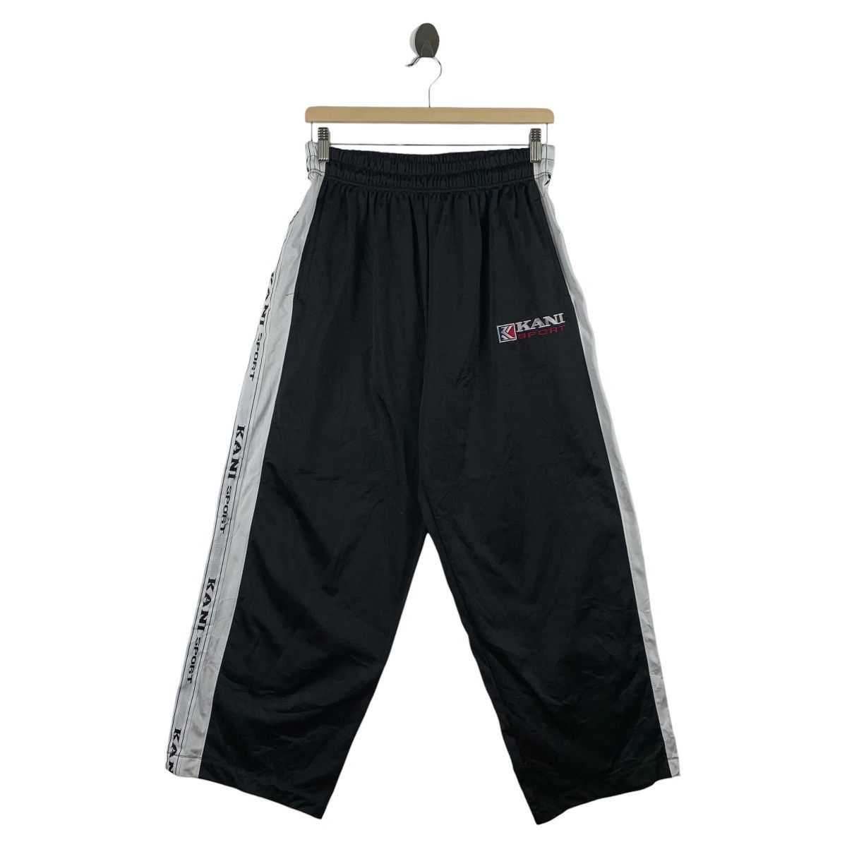 Karl Kani × Vintage Vintage KARL KANI Side tape baggy tracktop pants Size US 35 - 1 Thumbnail