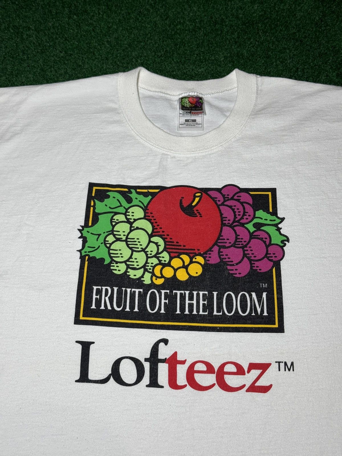 Fruit Of The Loom Fruit Of The Loom Logo Cornucopia 90s RARE XL T Shirt 24x30 Size US XL / EU 56 / 4 - 2 Thumbnail