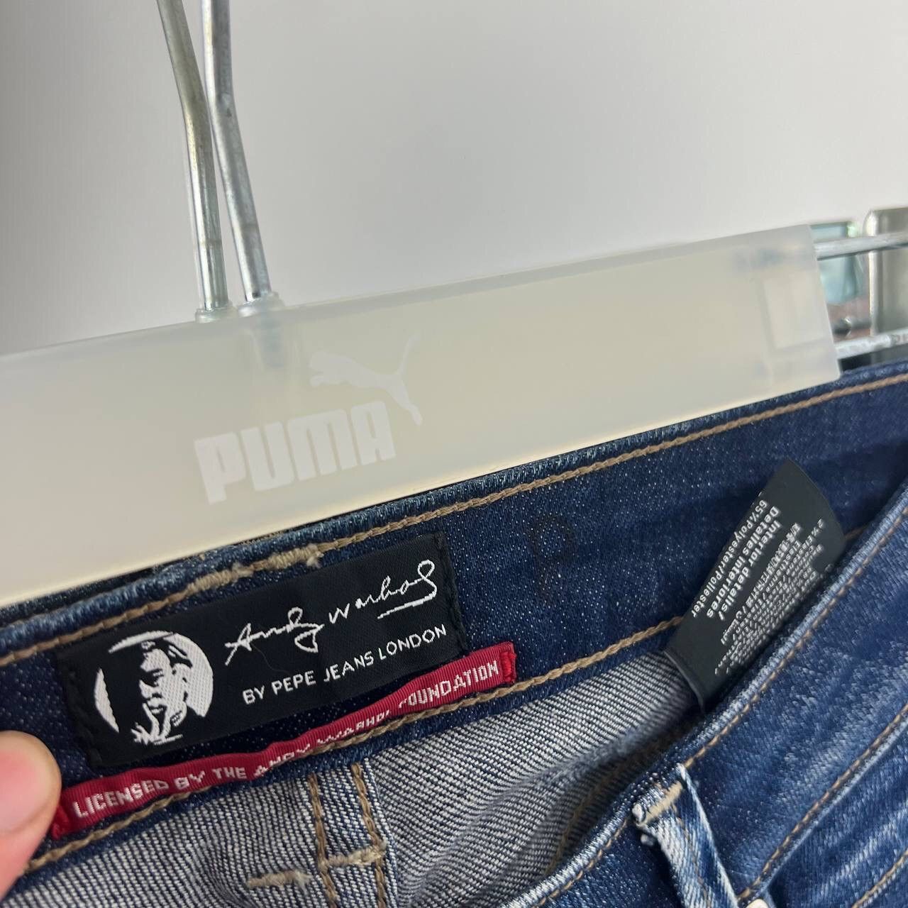 Andy Warhol × Hysteric Glamour Y2K Archive Andy Warhol Denim Distressed Jean Pistol Printed Size 29" - 9 Thumbnail