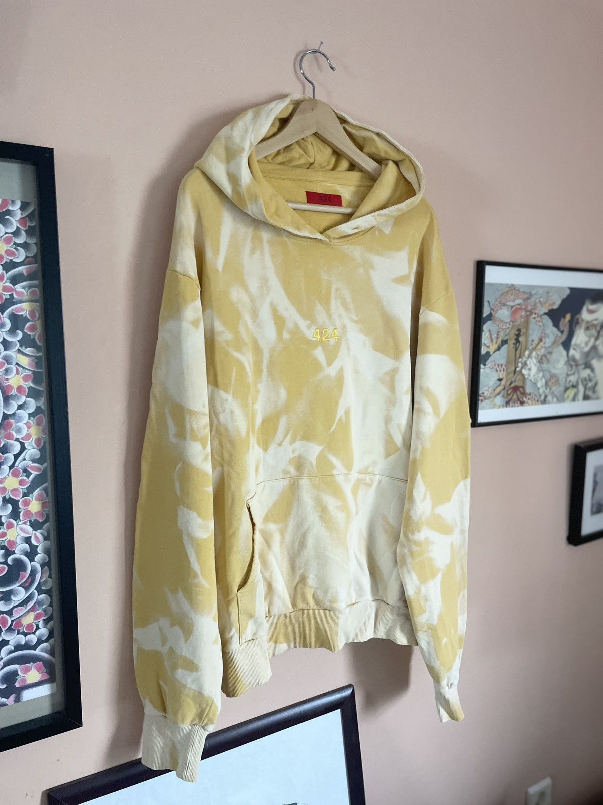 424 424 on Fairfax X ARMES bleached tye dye logo hoodie Size US XL / EU 56 / 4 - 3 Thumbnail