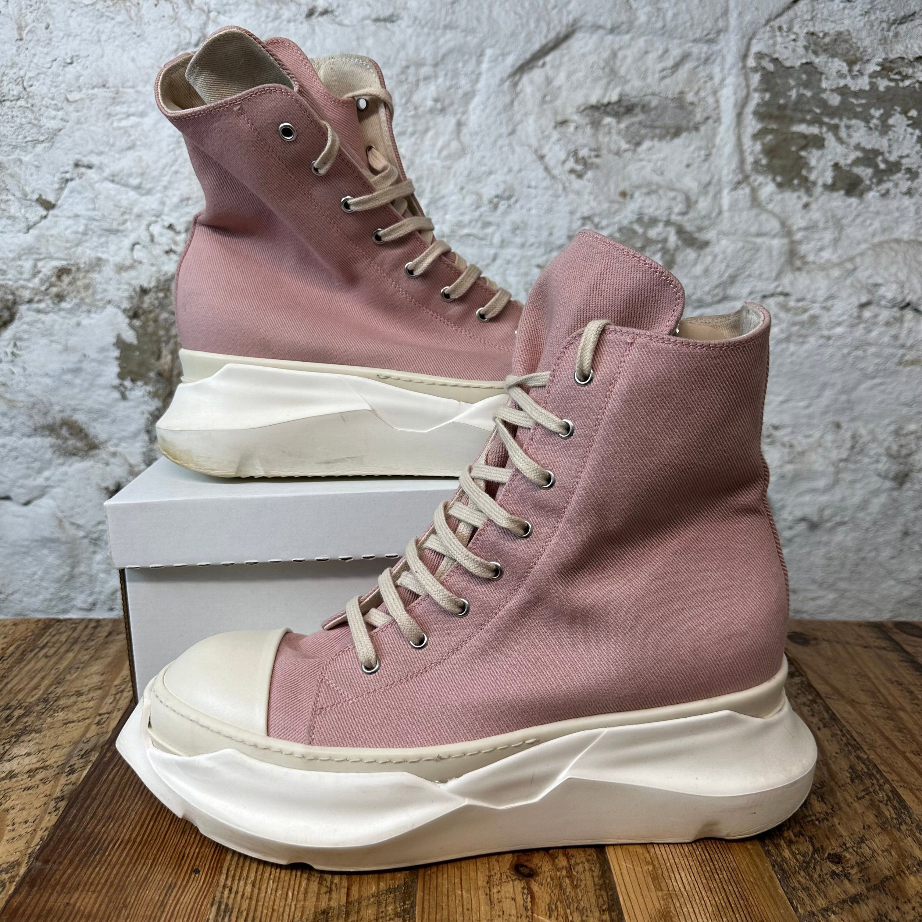 Rick Owens Rick Owens Pink Canvas Abstract Cream High Sz 13 (46) Size US 13 / EU 46 - 1 Thumbnail