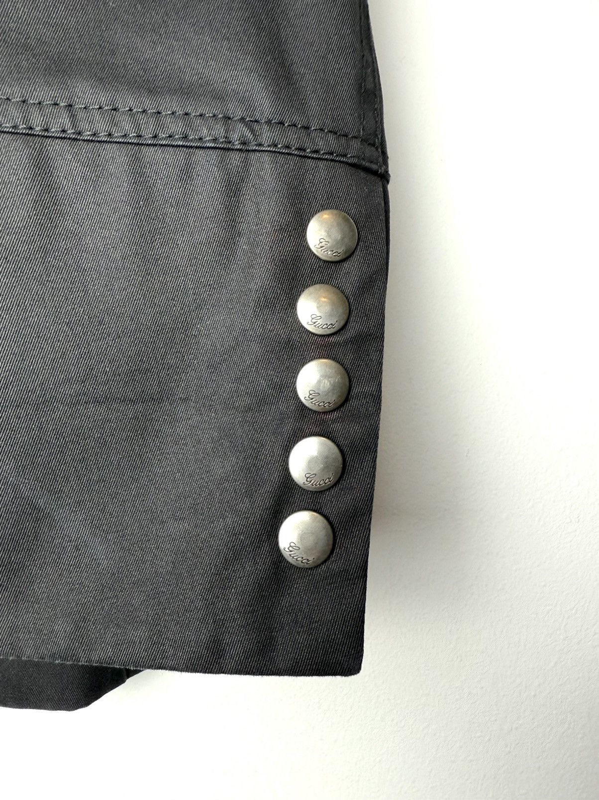 Gucci Gucci Black Cotton Military Jacket - IT 50 Size US M / EU 48-50 / 2 - 6 Thumbnail