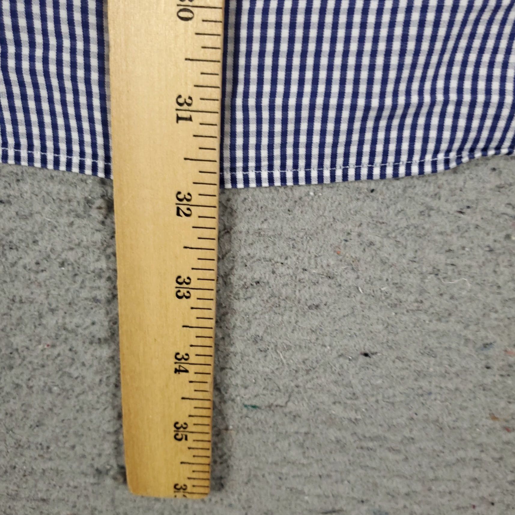 Ralph Lauren Ralph Lauren Dress Shirt Mens Size 15.5 Blue Check Button Down Long Sleeve Modern Size 40R - 6 Thumbnail