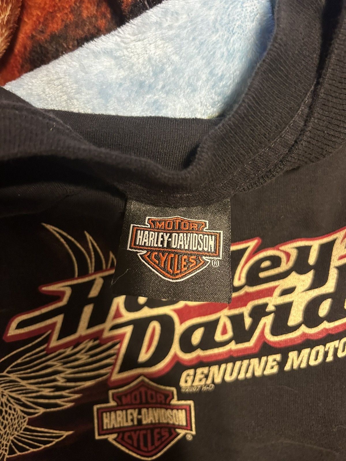 Harley Davidson × Vintage Vintage Biker Harley Davidson Black Tshirt Size US L / EU 52-54 / 3 - 3 Thumbnail
