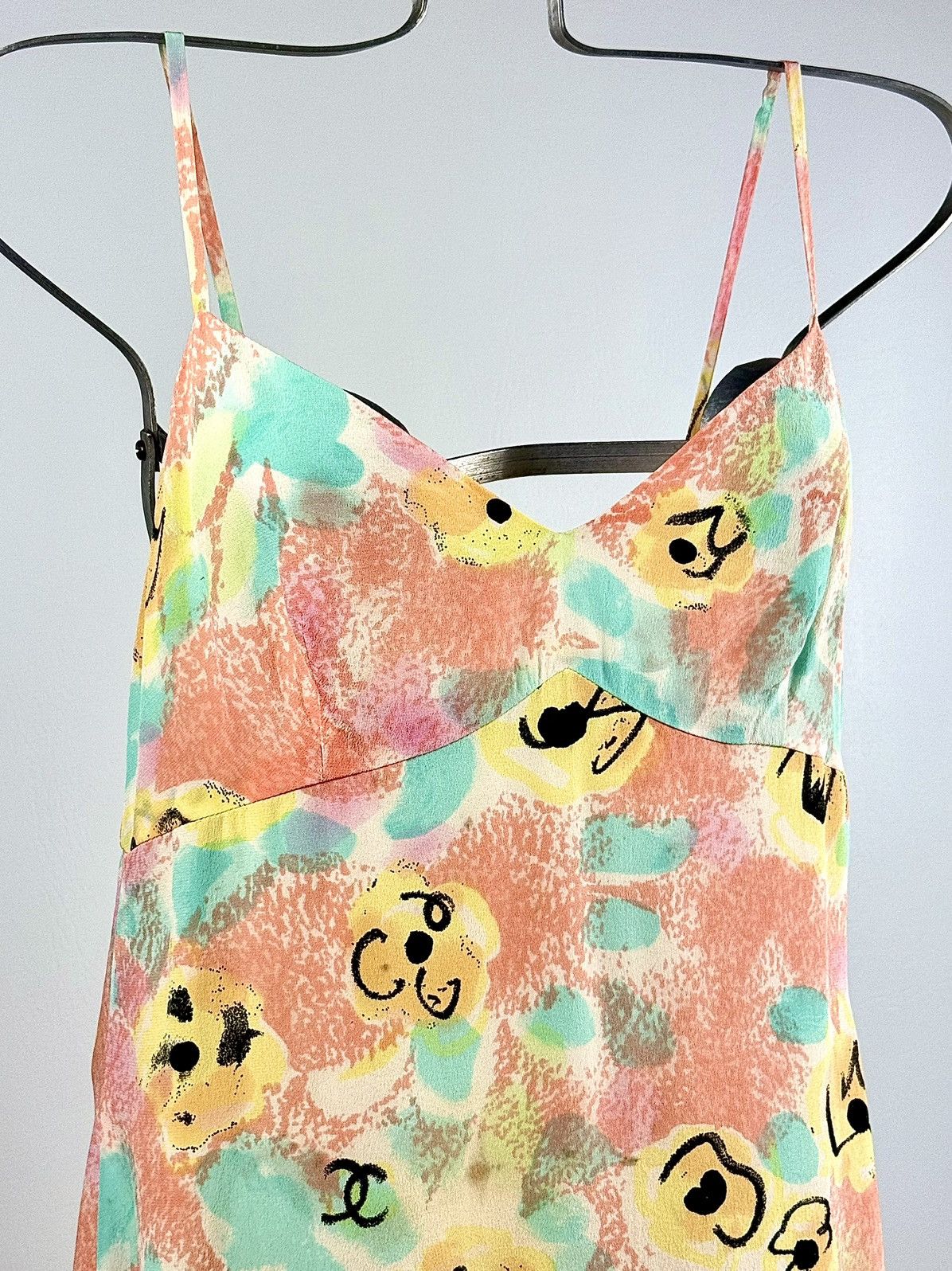 Chanel Chanel - Karl Lagerfeld - SS/97 - Floral - Silk - Slip Dress Size S / US 4 / IT 40 - 10 Thumbnail