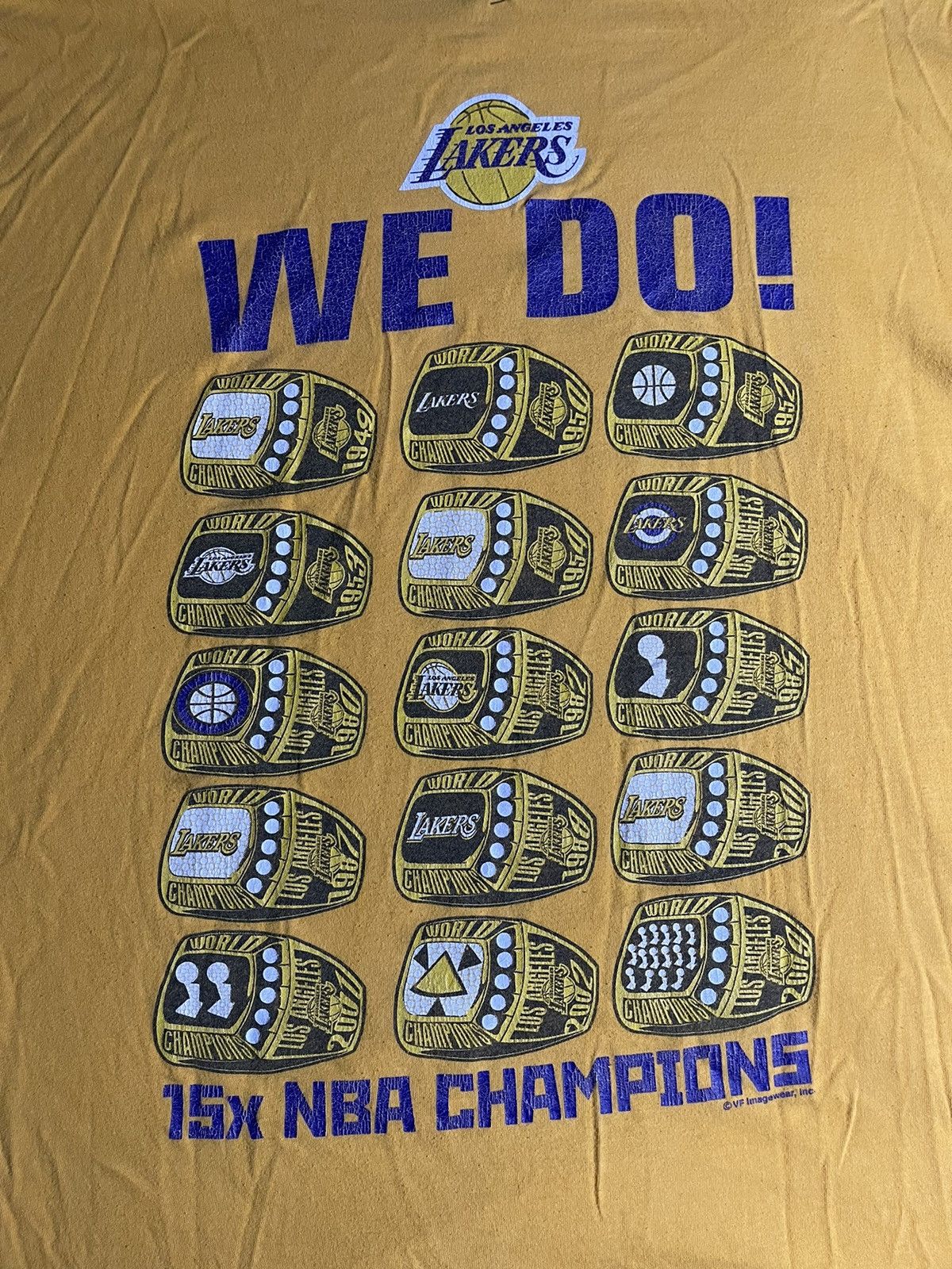 NBA ‘GOT RINGS’ LA Lakers T-shirt Size US XXL / EU 58 / 5 - 4 Thumbnail