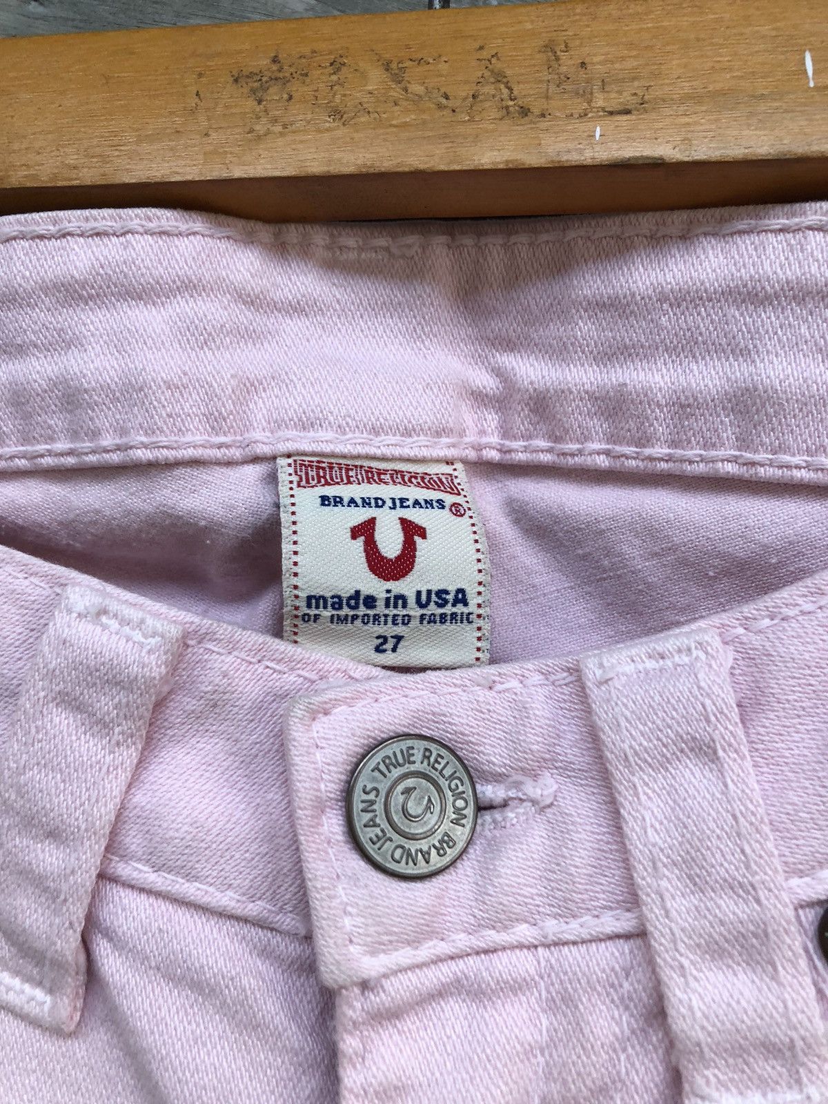Designer × True Religion × Vintage True Religion Pink Denim Size 27" / US 4 / IT 40 - 5 Thumbnail