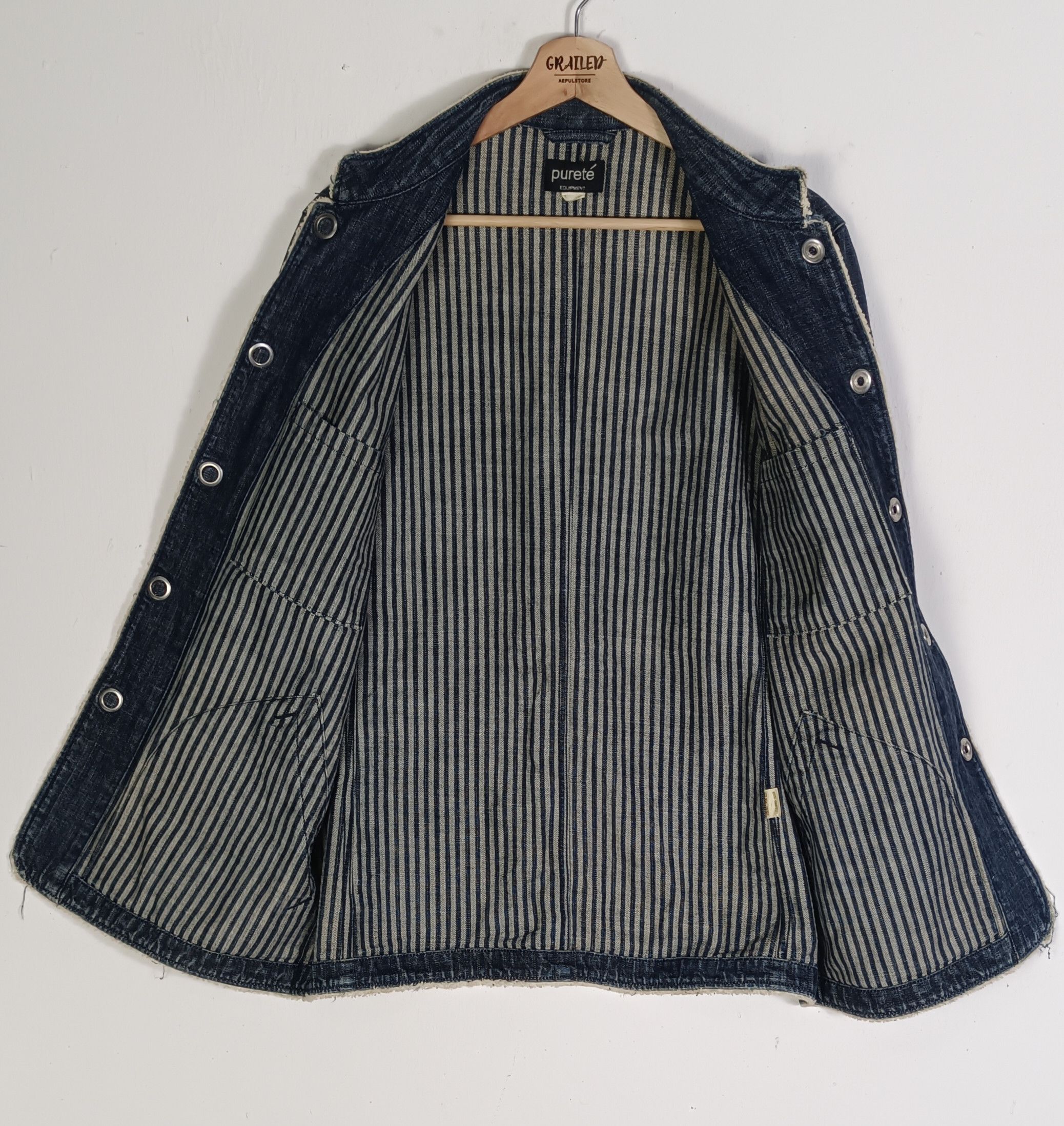 Japanese Brand × Vintage Purete Equipment Houston Denim Jacket Size US M / EU 48-50 / 2 - 2 Thumbnail