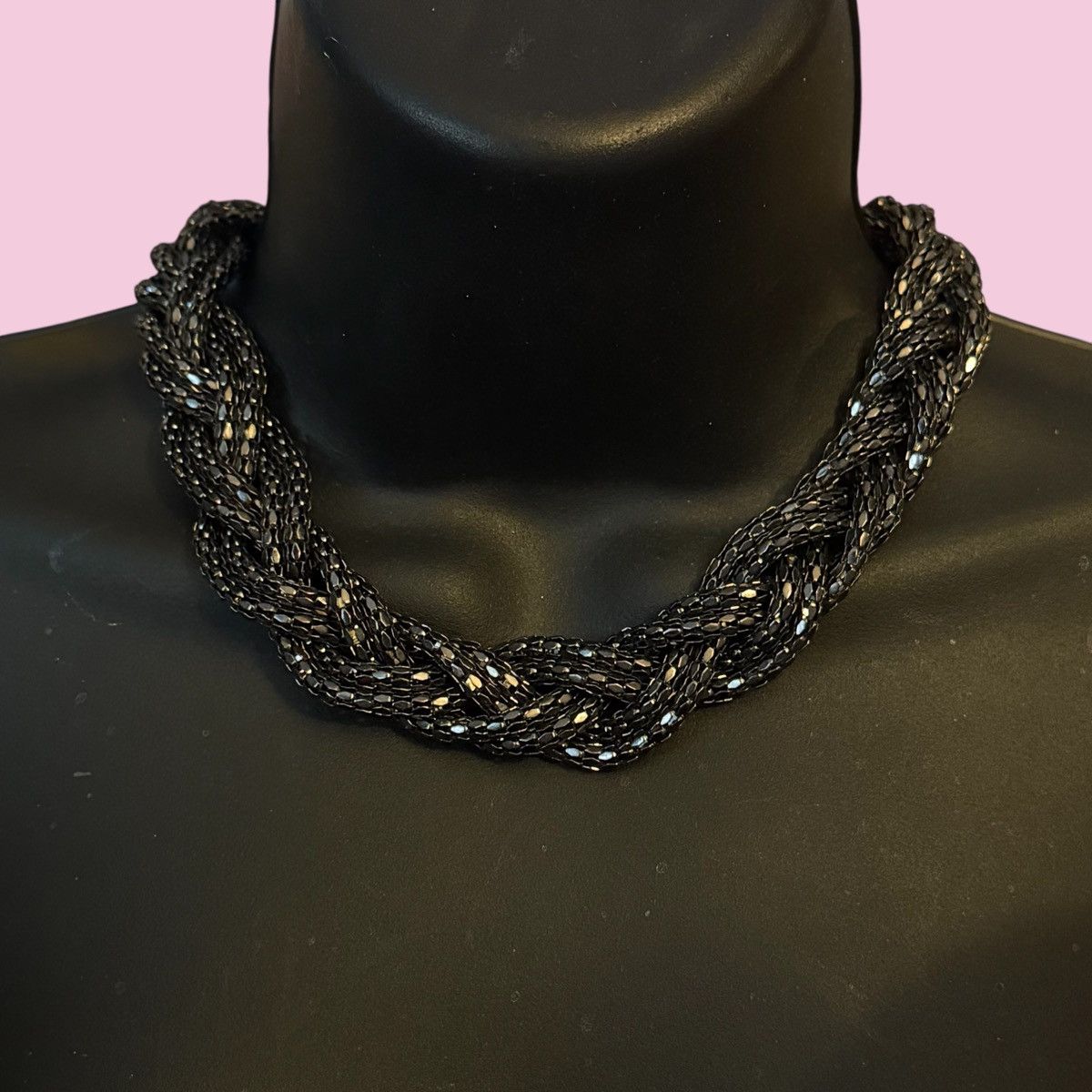 Express Express gunmetal braided collar necklace Size ONE SIZE - 1 Thumbnail