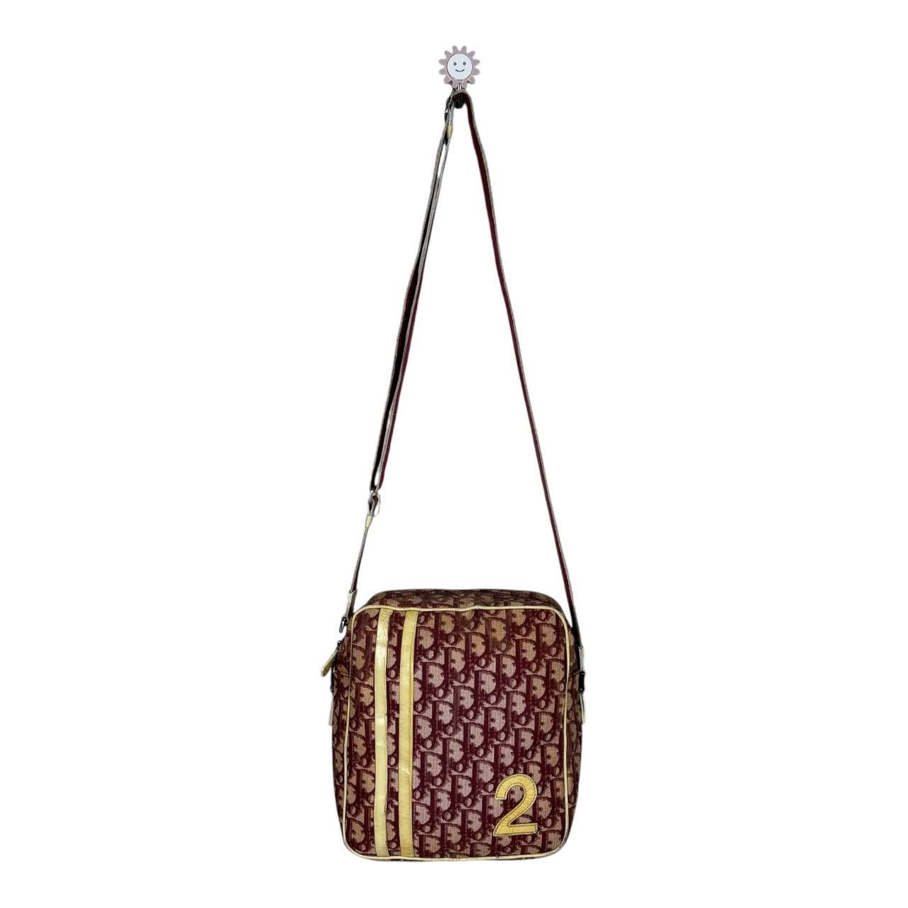 Dior Dior Vintage Trotter Messenger Bag No 2 Burgundy Galliano Size ONE SIZE - 1 Thumbnail