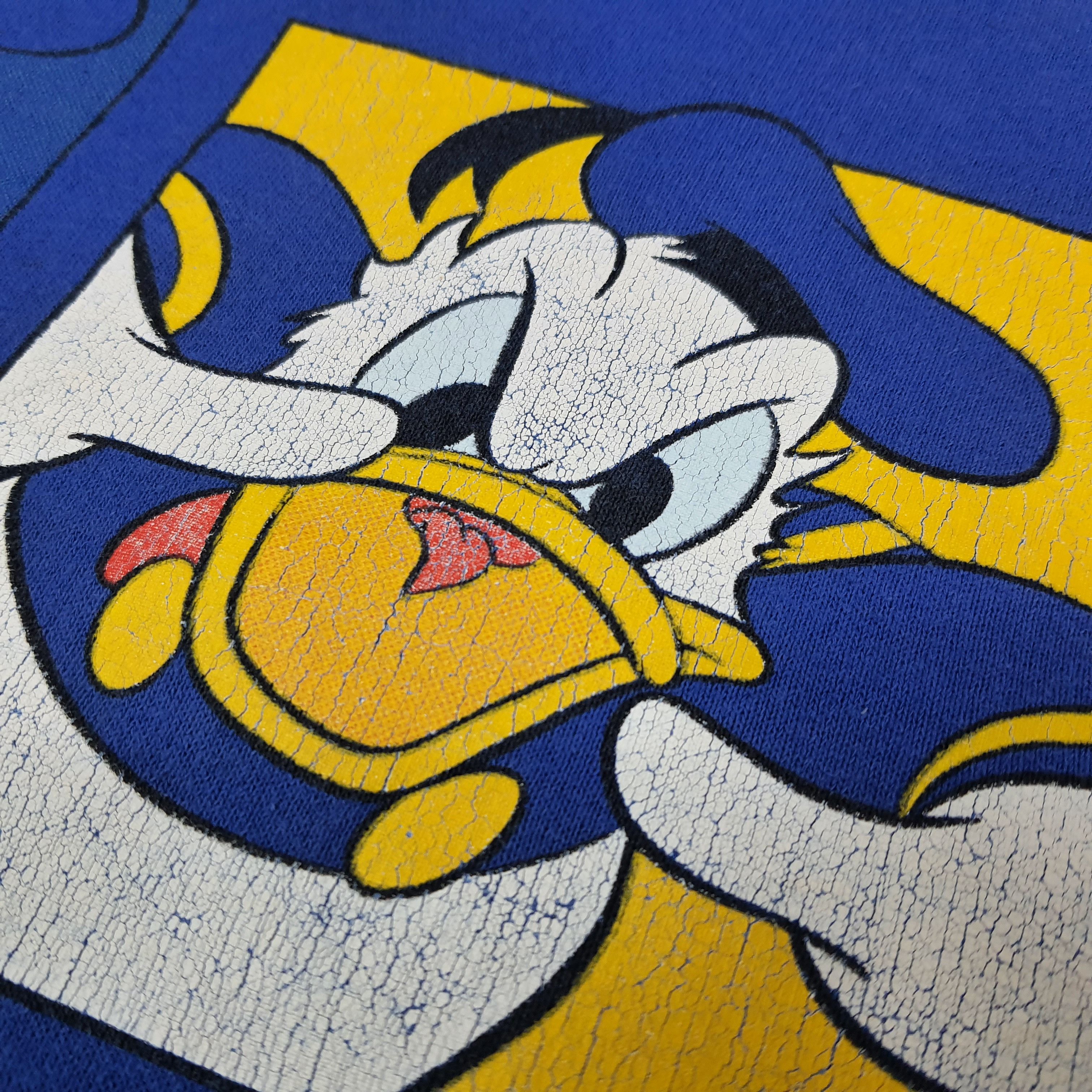 Disney Vintage Disney Donald Duck Cartoon Sweatshirt C270N11 Size US L / EU 52-54 / 3 - 3 Thumbnail
