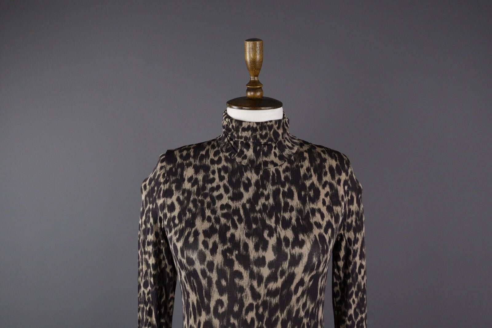 Designer Marc Cain Leopard Print Summer Party Mini Dress Size 1 Size M / US 6-8 / IT 42-44 - 2 Thumbnail