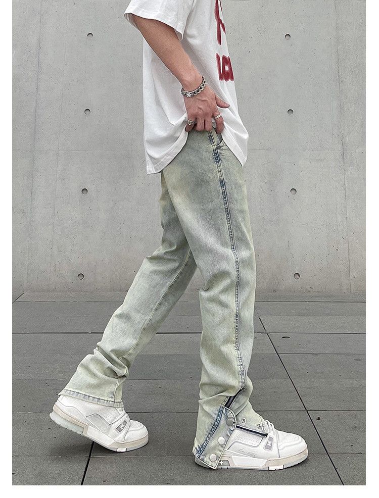 Japanese Brand × Jean Retro high street washed distressed zippered buttoned jeans Size US 32 / EU 48 - 4 Thumbnail