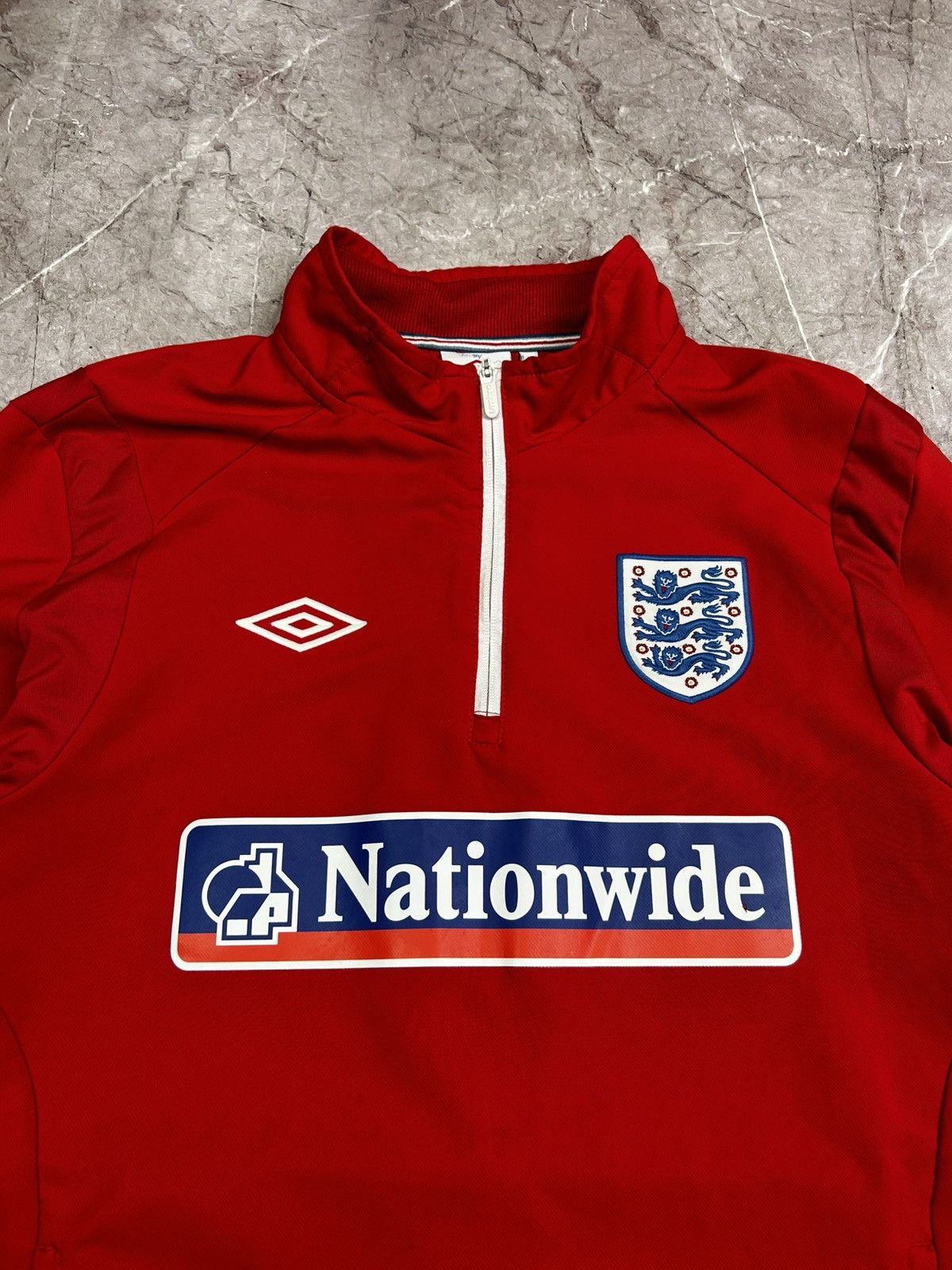 Umbro England Umbro Jacket LS Jumper Football Soccer Nationwide L Size US L / EU 52-54 / 3 - 4 Thumbnail
