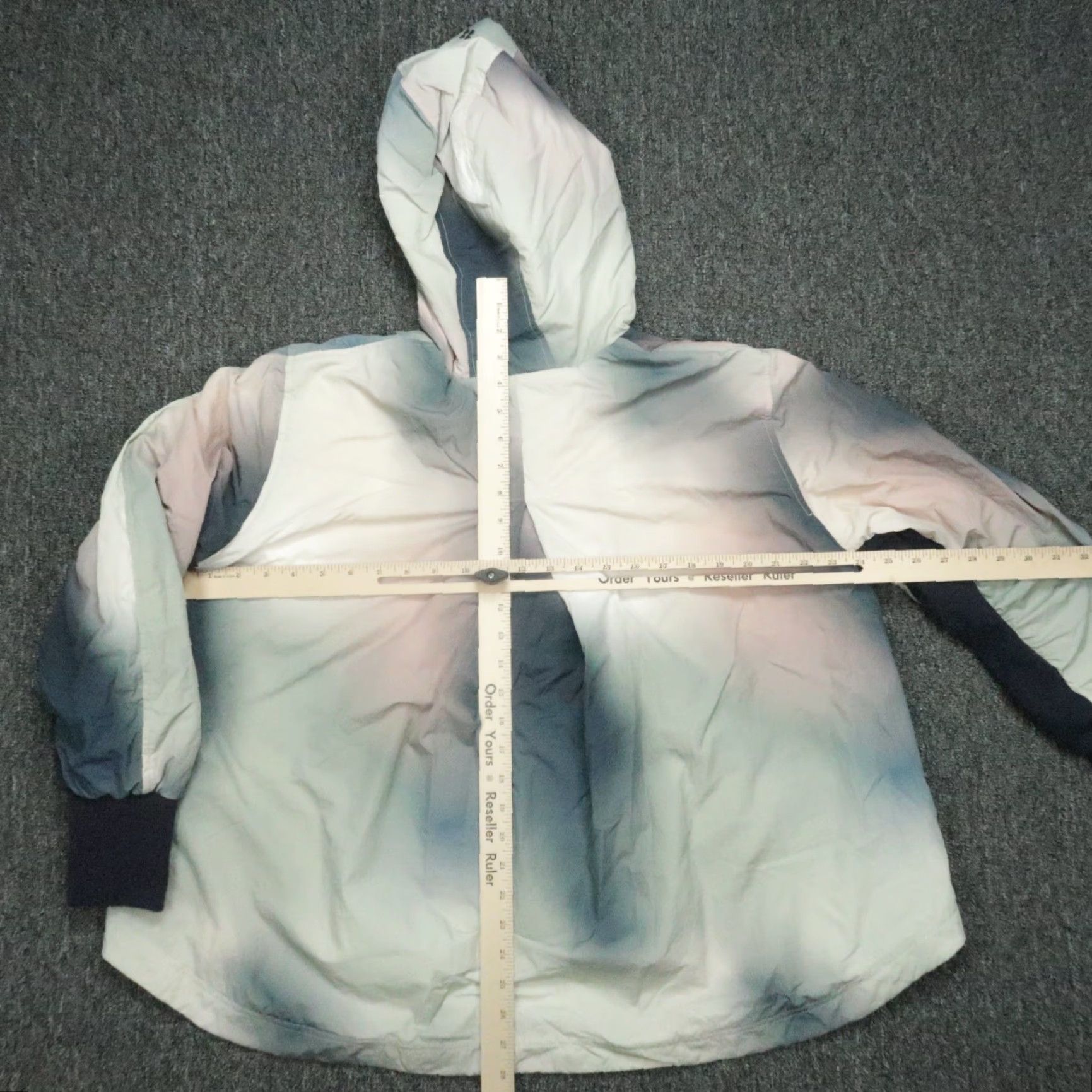 Sweaty Betty VINTAGE Sweaty Betty Windbreaker Jacket Womens Medium Blue Tie Dye Lightweight Hooded Activewear Size M / US 6-8 / IT 42-44 - 7 Thumbnail