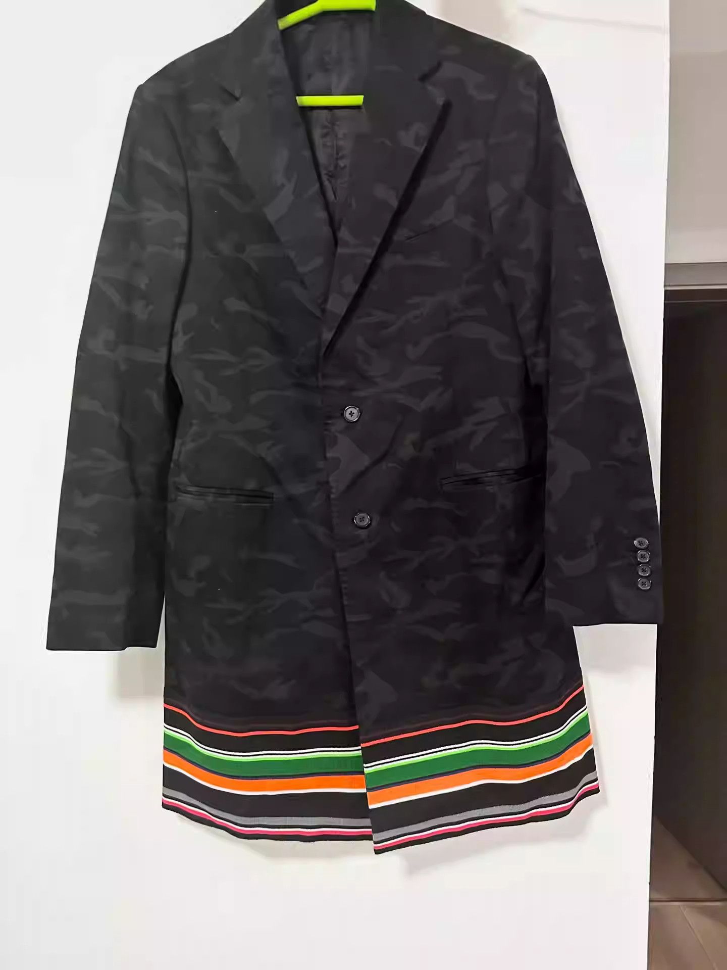 Raf Simons sterling ruby camouflage rainbow striped blazer coat Size US L / EU 52-54 / 3 - 1 Thumbnail