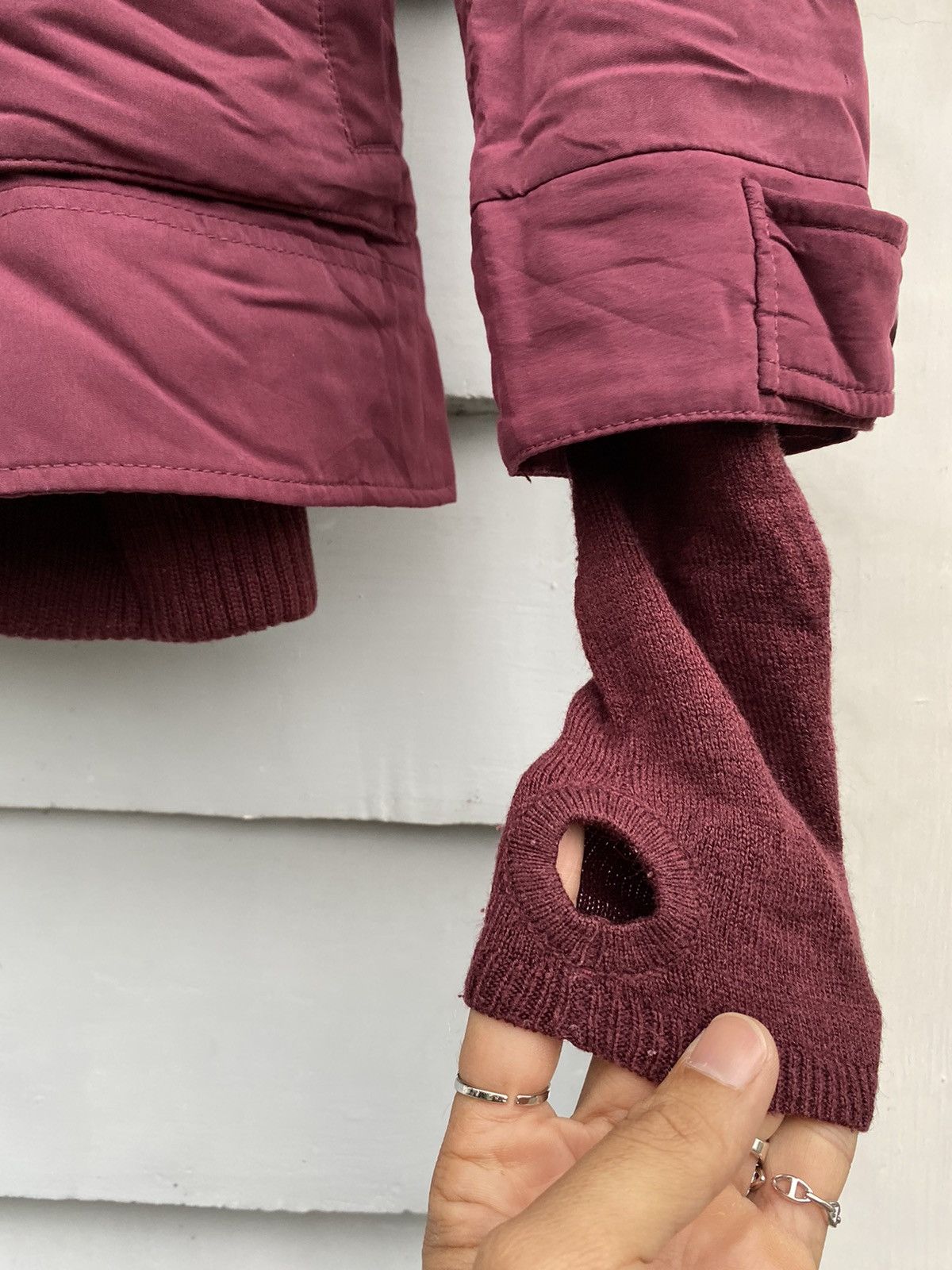 If Six Was Nine Sly Burgundy Fur Hood Parka Jacket Winter Coat Toggle Button Size US S / EU 44-46 / 1 - 7 Thumbnail
