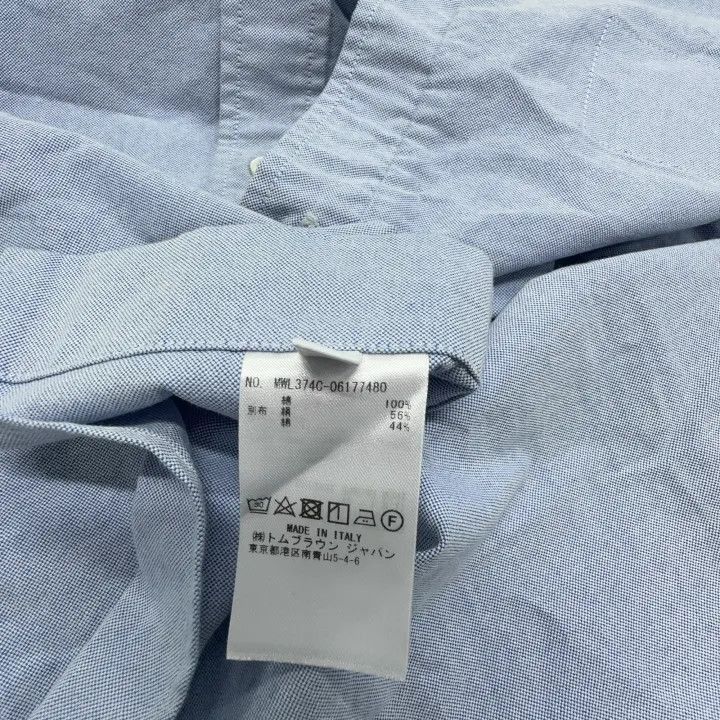 Thom Browne Thom Browne Long Sleeve Shirt with Four Stripes -2507 Size US S / EU 44-46 / 1 - 1 Thumbnail