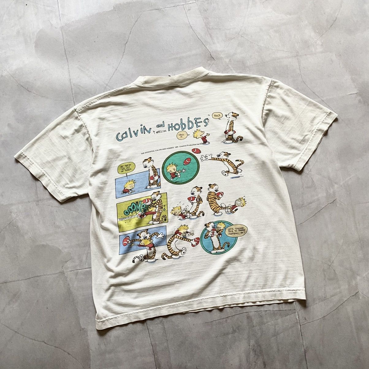 90s Calvin And Hobbes Cartoon Movie TinTin T-shirt Tee Y2K