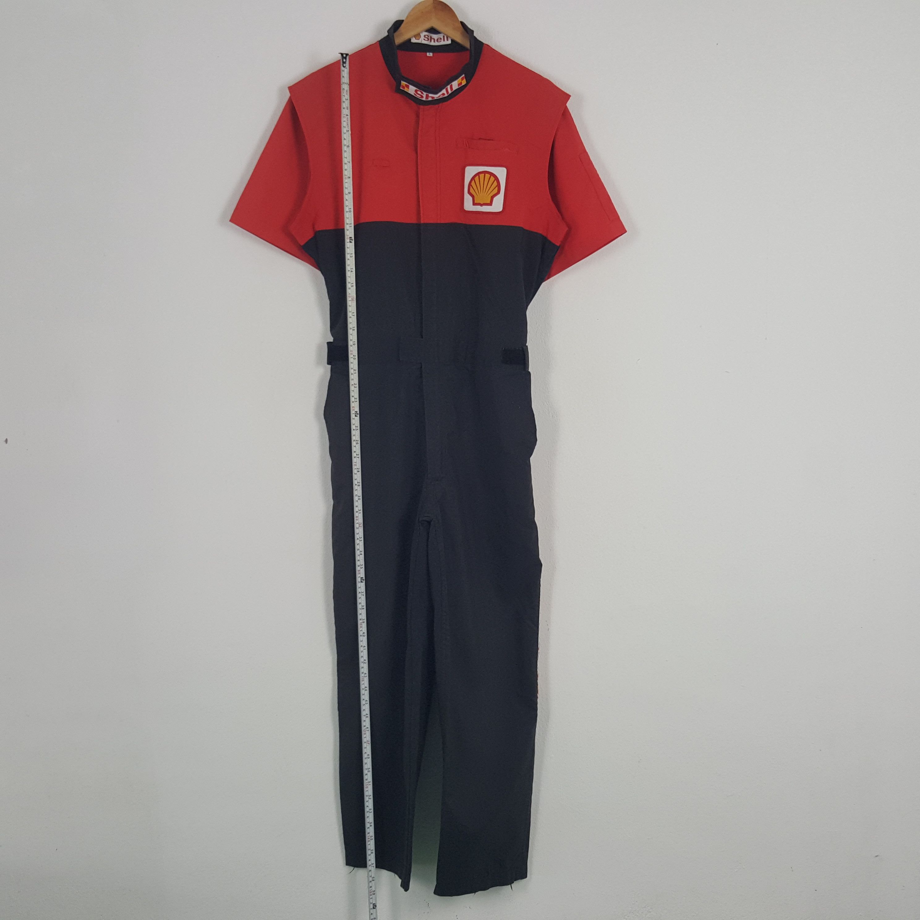 Ferrari × Vintage Vintage Shell Racing Formula One Team Coverall Jacket Size US M / EU 48-50 / 2 - 7 Thumbnail