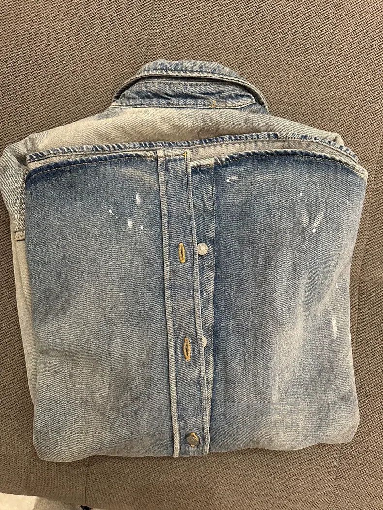 Acne Studios Acne Studio Splatter-Painted Denim Jacket Size US XS / EU 42 / 0 - 9 Thumbnail