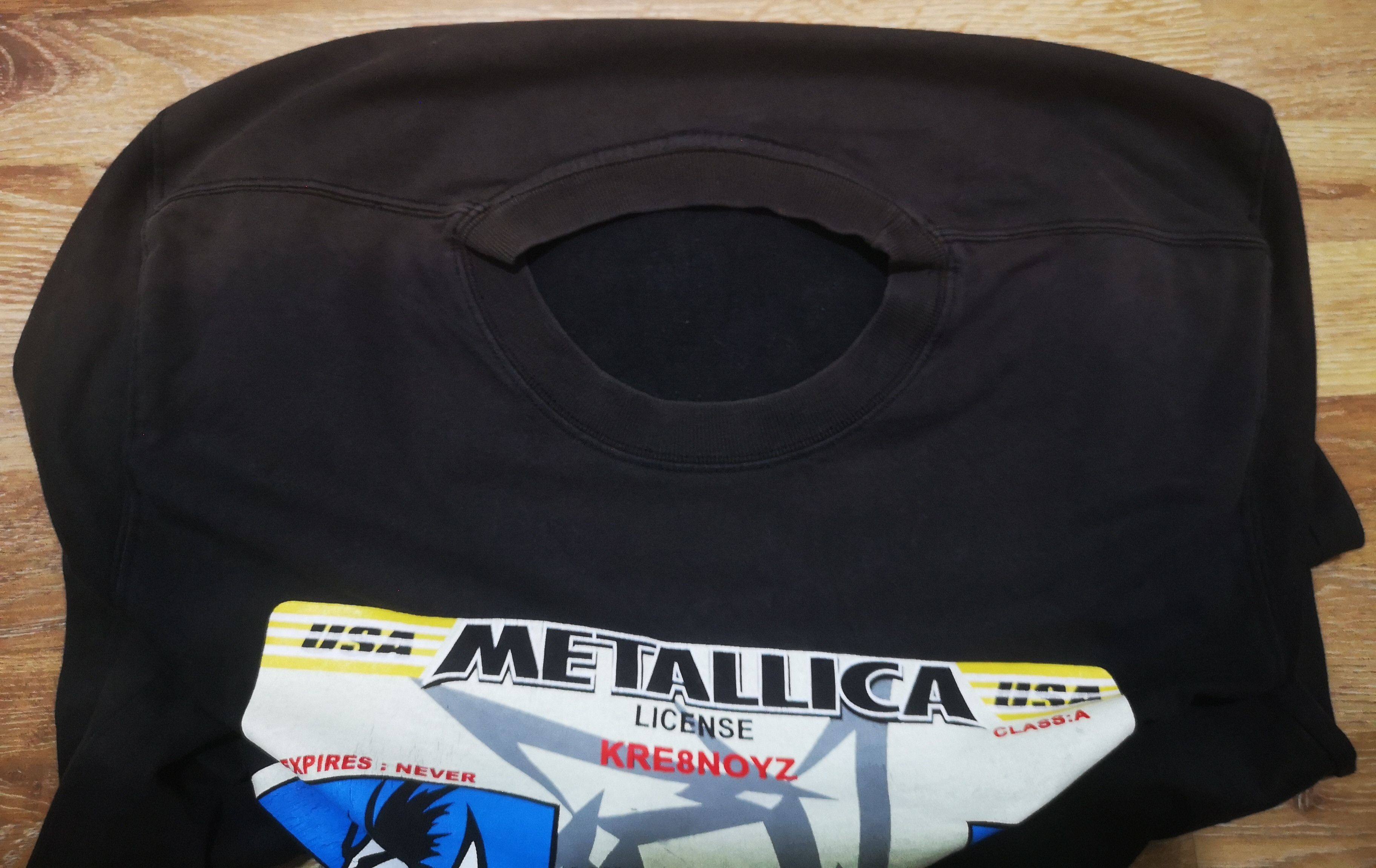 Band Tees × Vintage Vintage METALLICA Band Scary Guy License Giant Promo T Shirt Size US M / EU 48-50 / 2 - 8 Thumbnail