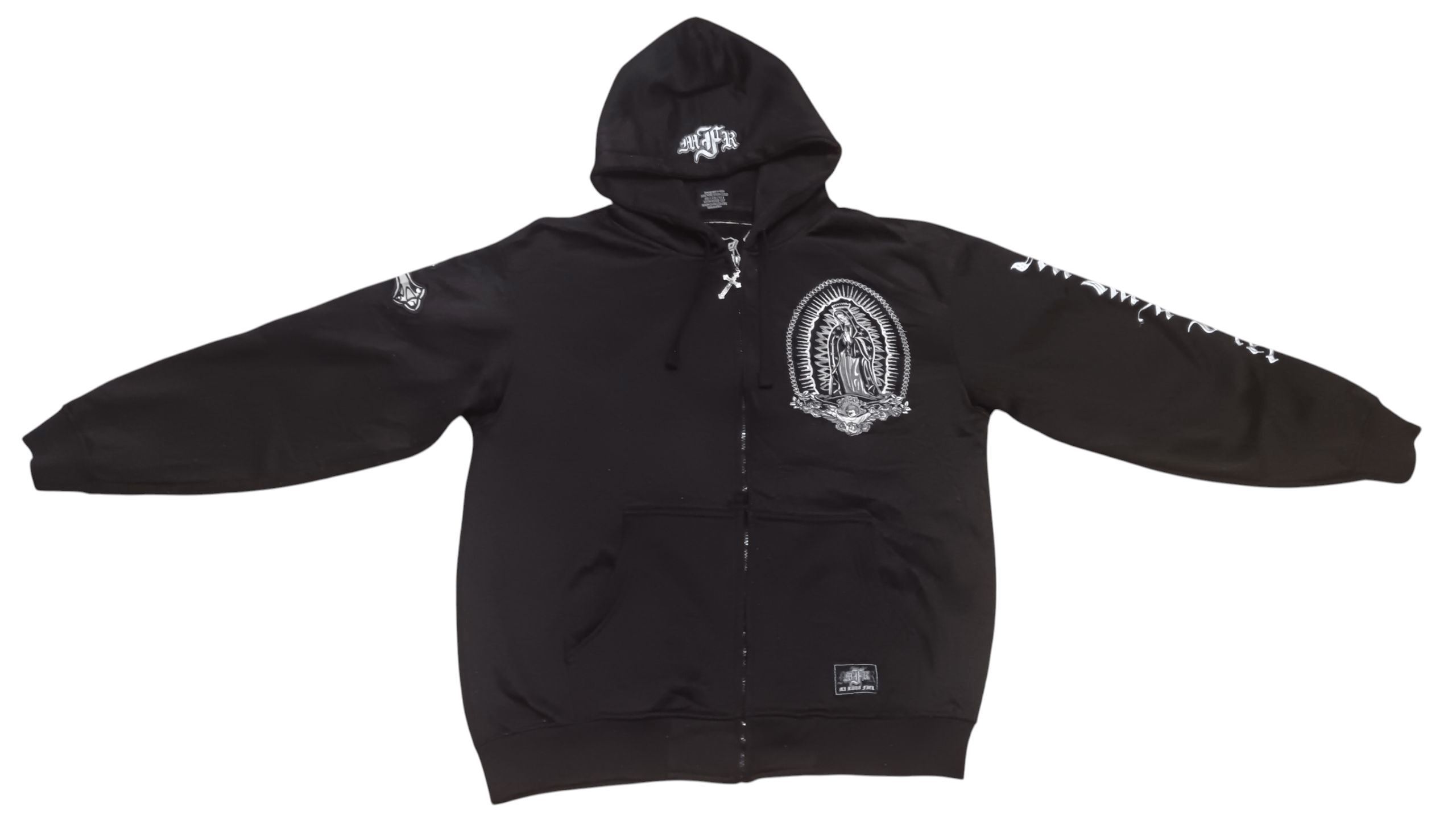 Cult Of Individuality URBAN COUTURE MI RAZA FIEL EMBROIDERED SWEATSHIRT HOODIE Size US XL / EU 56 / 4 - 1 Thumbnail