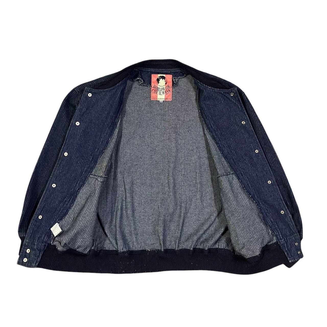 Issey Miyake Vintage Bobson Striped Bomber Jacket Issey Style Size US M / EU 48-50 / 2 - 8 Thumbnail