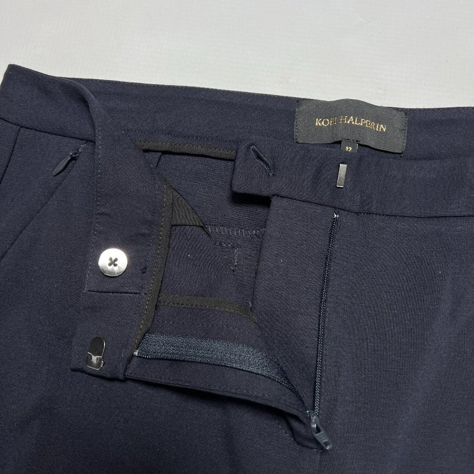 KOBI HALPERIN Kobi Halperin Black Slim Ponte Ankle Pants Size 12 NWOT Size 34" / US 12 / IT 48 - 7 Thumbnail