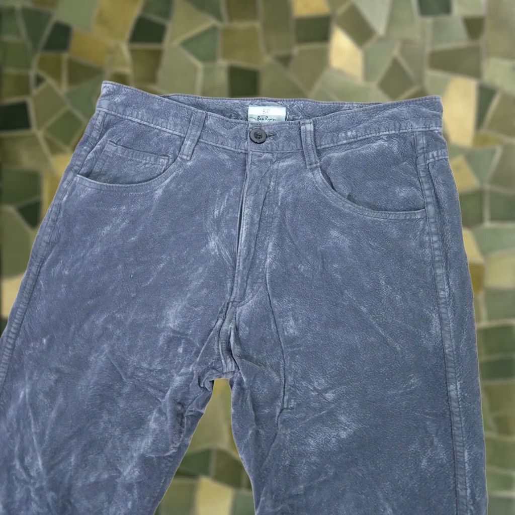 Velvet VINTAGE Pants Womens 30 Gray 90s Ben Ryan dark grey textured velvet high rise straight Size 24" / US 00 / IT 34 - 1 Thumbnail