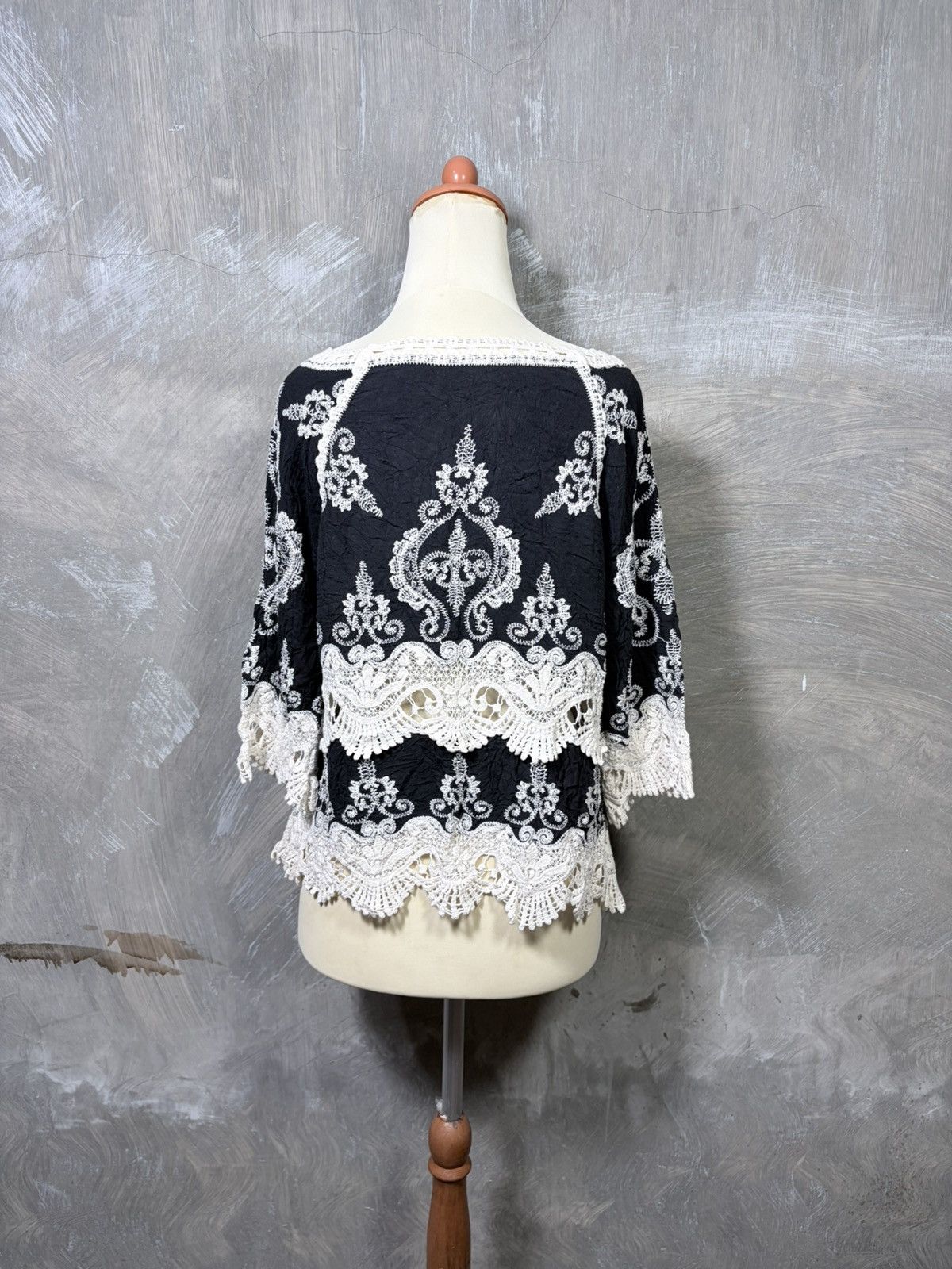 Japanese Brand Unknown Women Bohemian Summer Tops Size M / US 6-8 / IT 42-44 - 7 Thumbnail