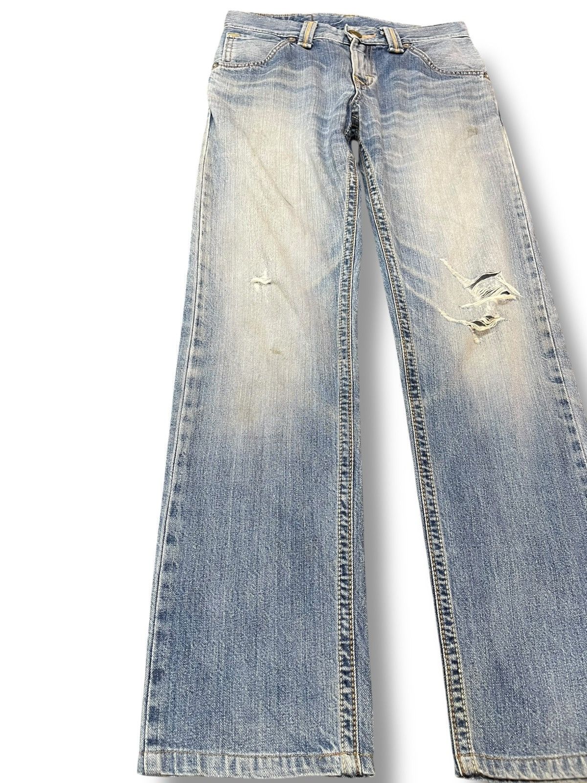 Edwin Vintage Edwin Exclusive Vintage Faded Distressed Denim Size US 29 - 3 Thumbnail