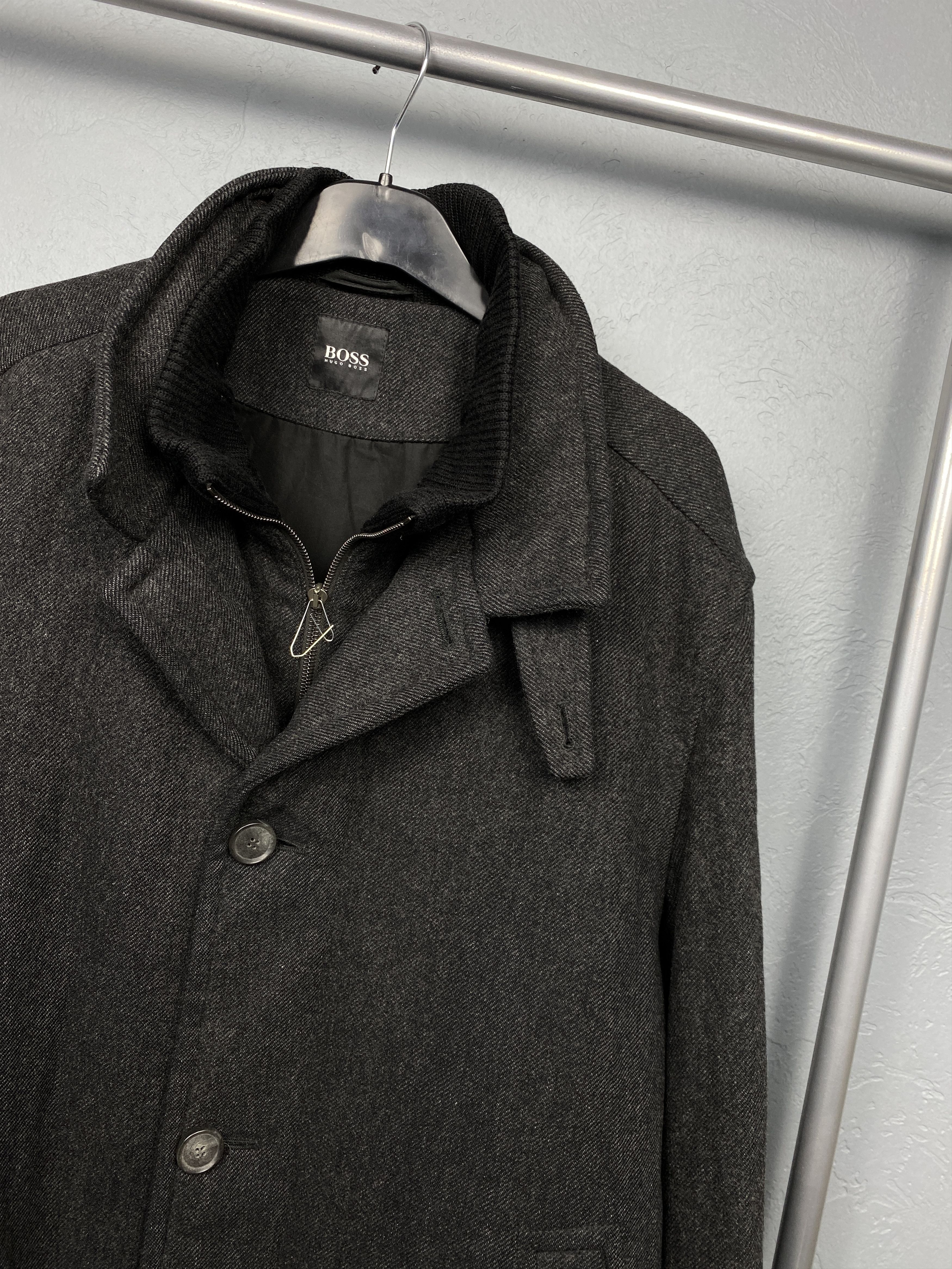 Hugo Boss Hugo Boss Vintage Mens Wool Coat Size US L / EU 52-54 / 3 - 2 Thumbnail