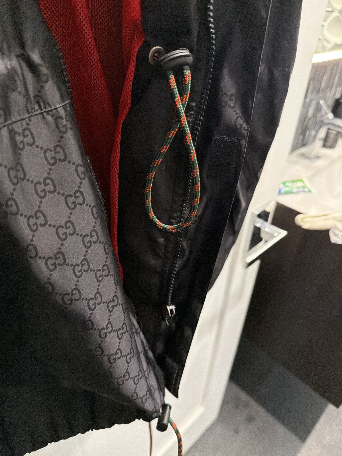 Gucci Gucci GG Monogram Web Stripe Windbreaker Jacket Black Size US S / EU 44-46 / 1 - 6 Thumbnail