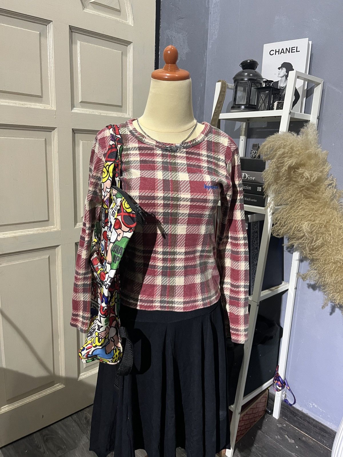 Hysteric Glamour Vintage Flannel Plaid Longsleeve Hysteric Glamour Y2K Punk Size XS / US 0-2 / IT 36-38 - 13 Thumbnail